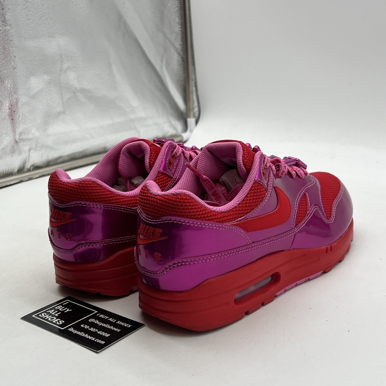 Size 10 - Nike Air Max 1 Premium Valentines Day Pack - Playful Pink (HV2301-600)