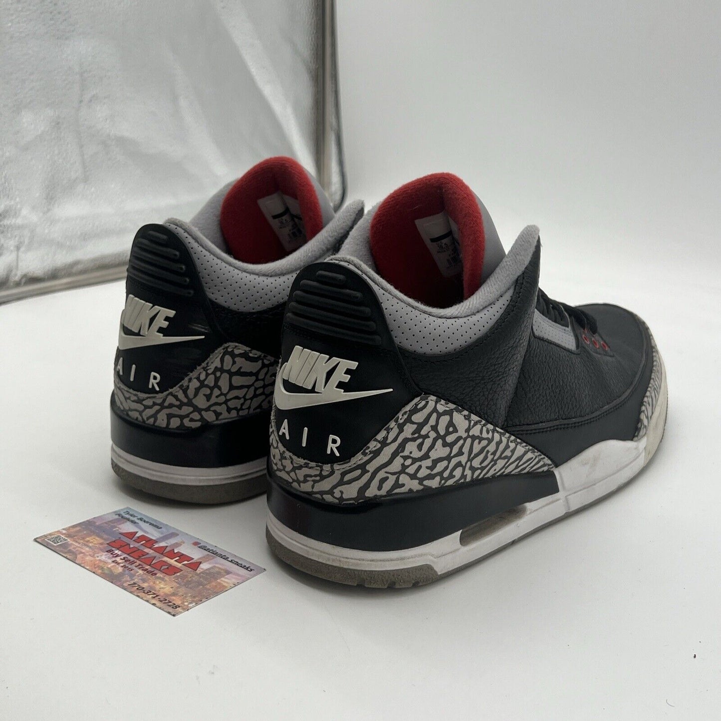 Size 10.5 - Air Jordan 3 Retro OG Mid Black Cement (854262-001)