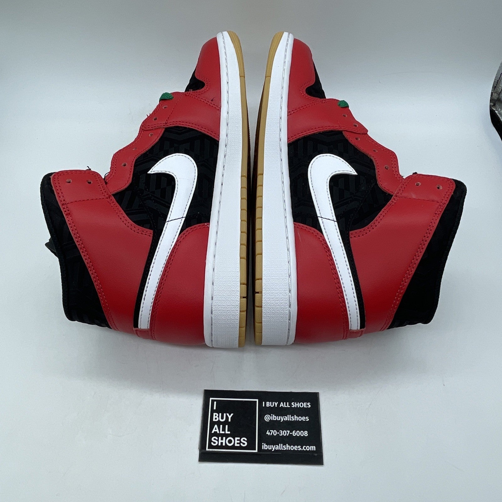 Size 11.5 - Air Jordan 1 SE Mid Christmas Black Red Suede Leather (DQ8417-006)