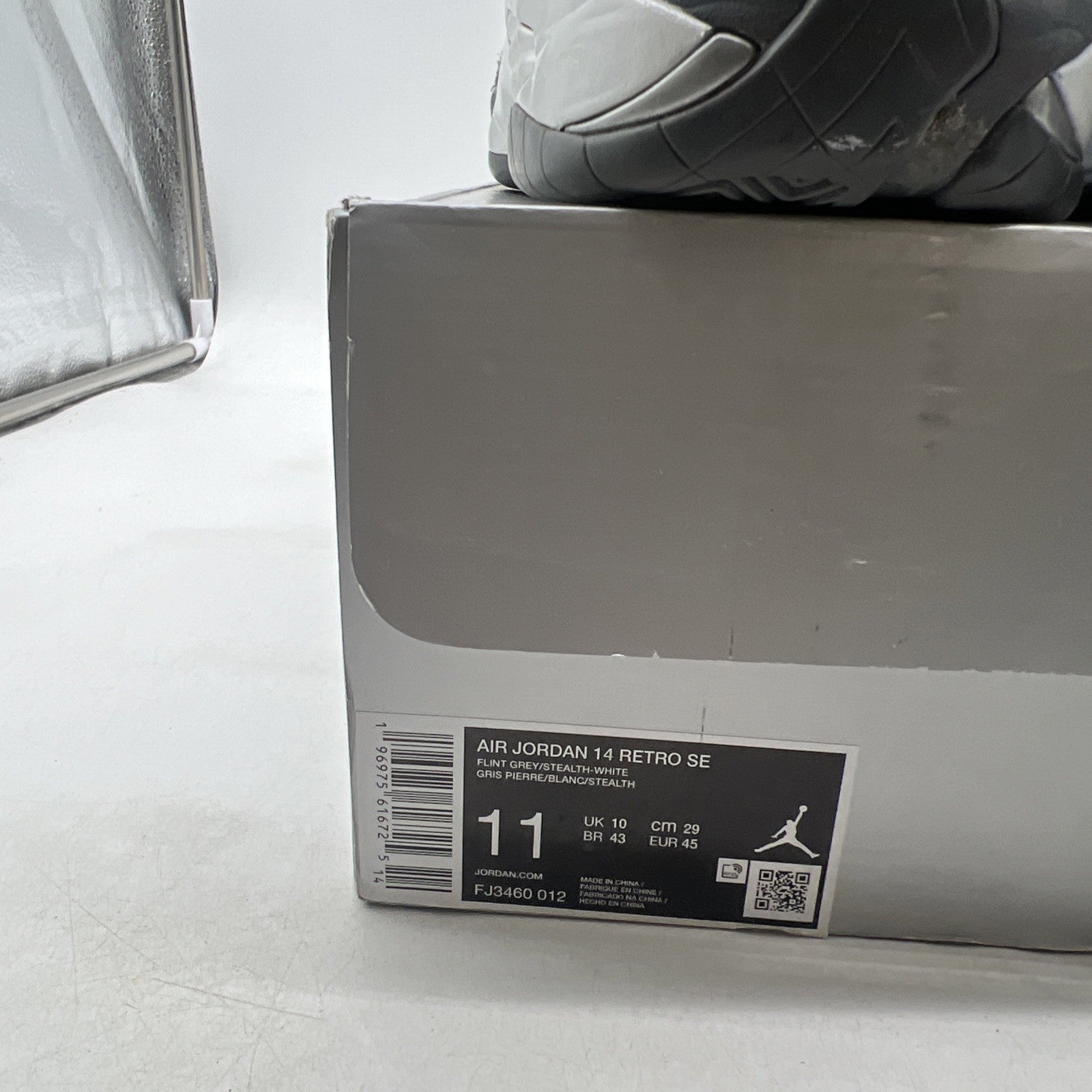 Size 11 - Air Jordan 14 Retro Wolf Grey Suede Sneakers (FJ3460-012)