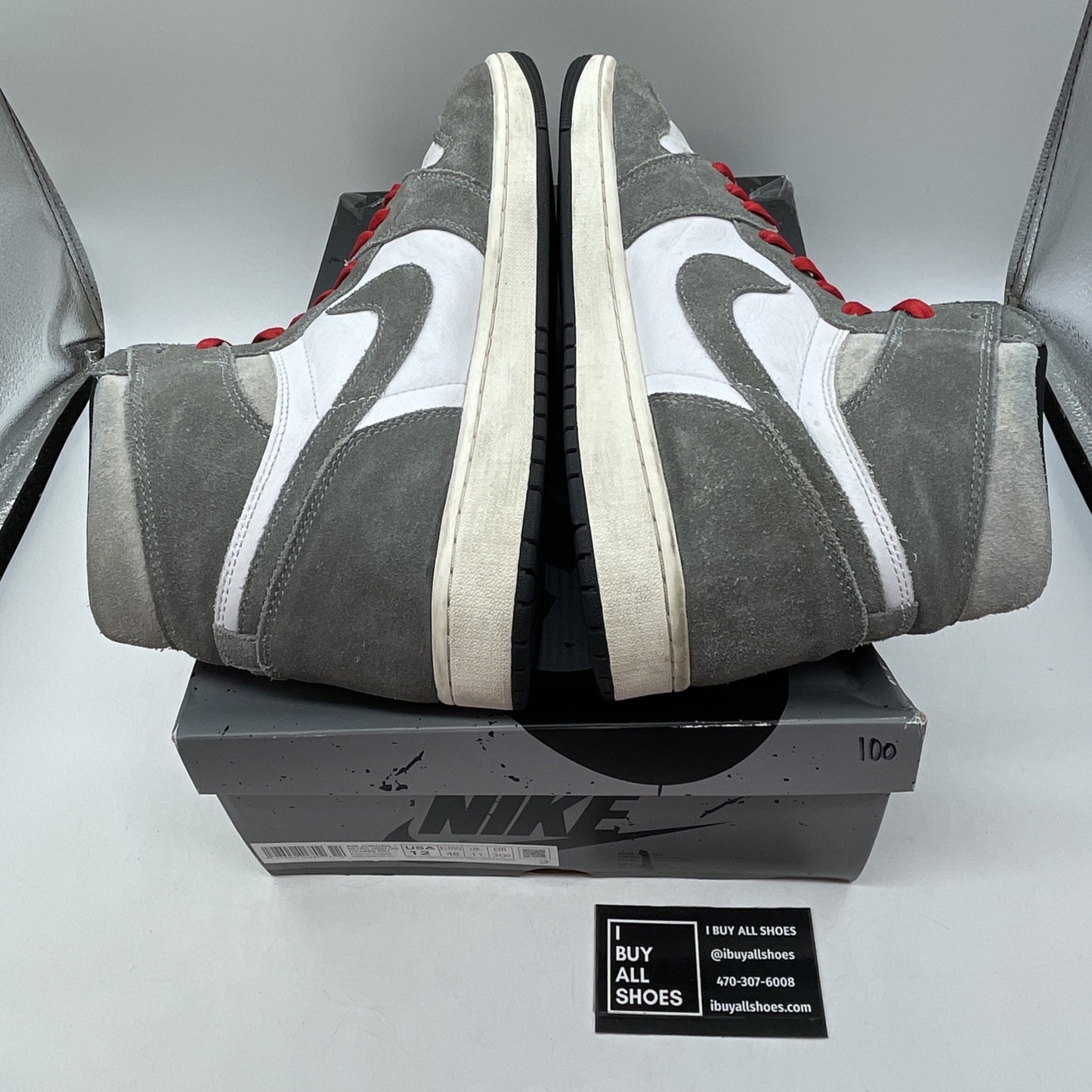 Size 12 - Air Jordan 1 Retro OG High Washed Black Grey Suede (DZ5485-051)