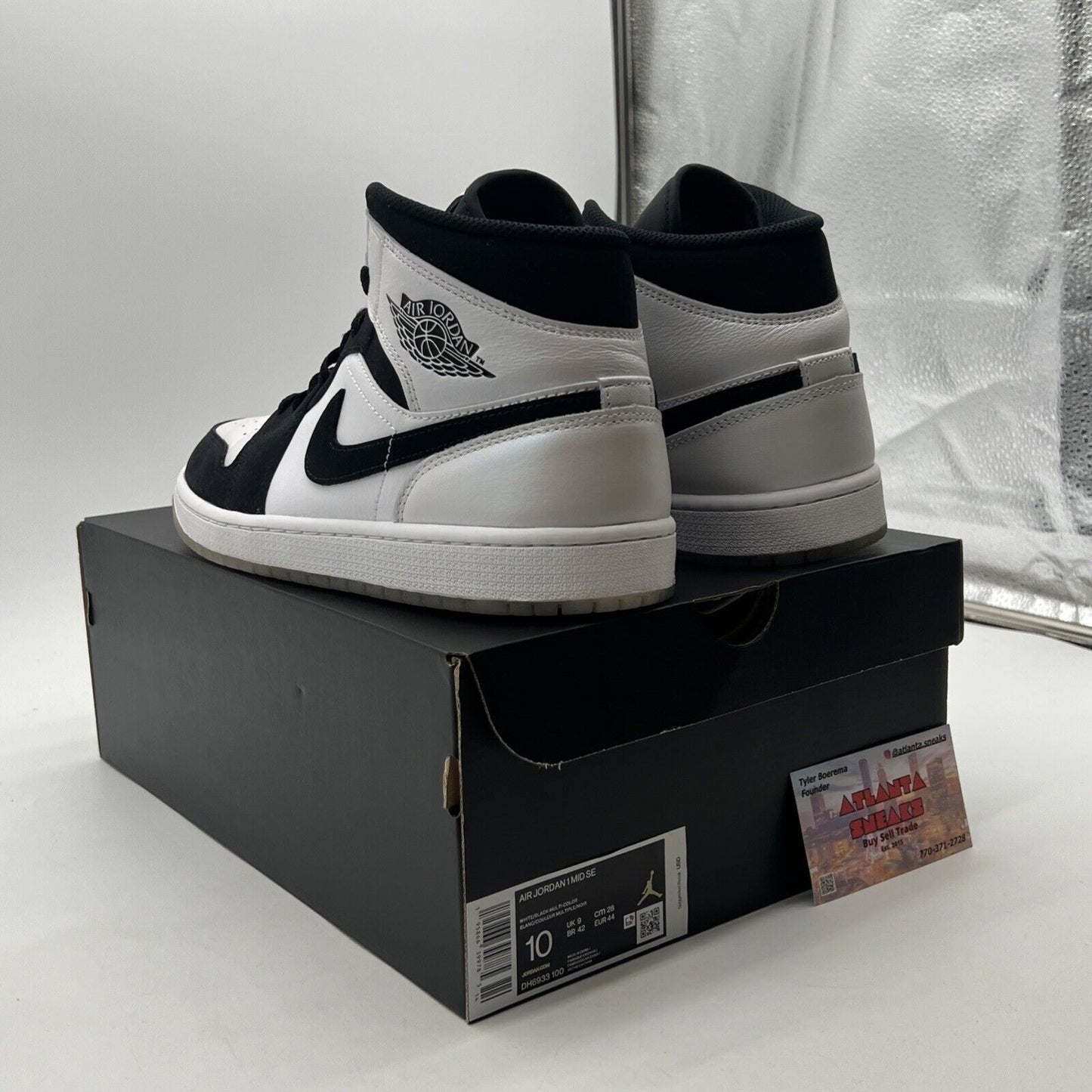 Size 10 - Air Jordan 1 Mid SE Diamond (DH6933-100)