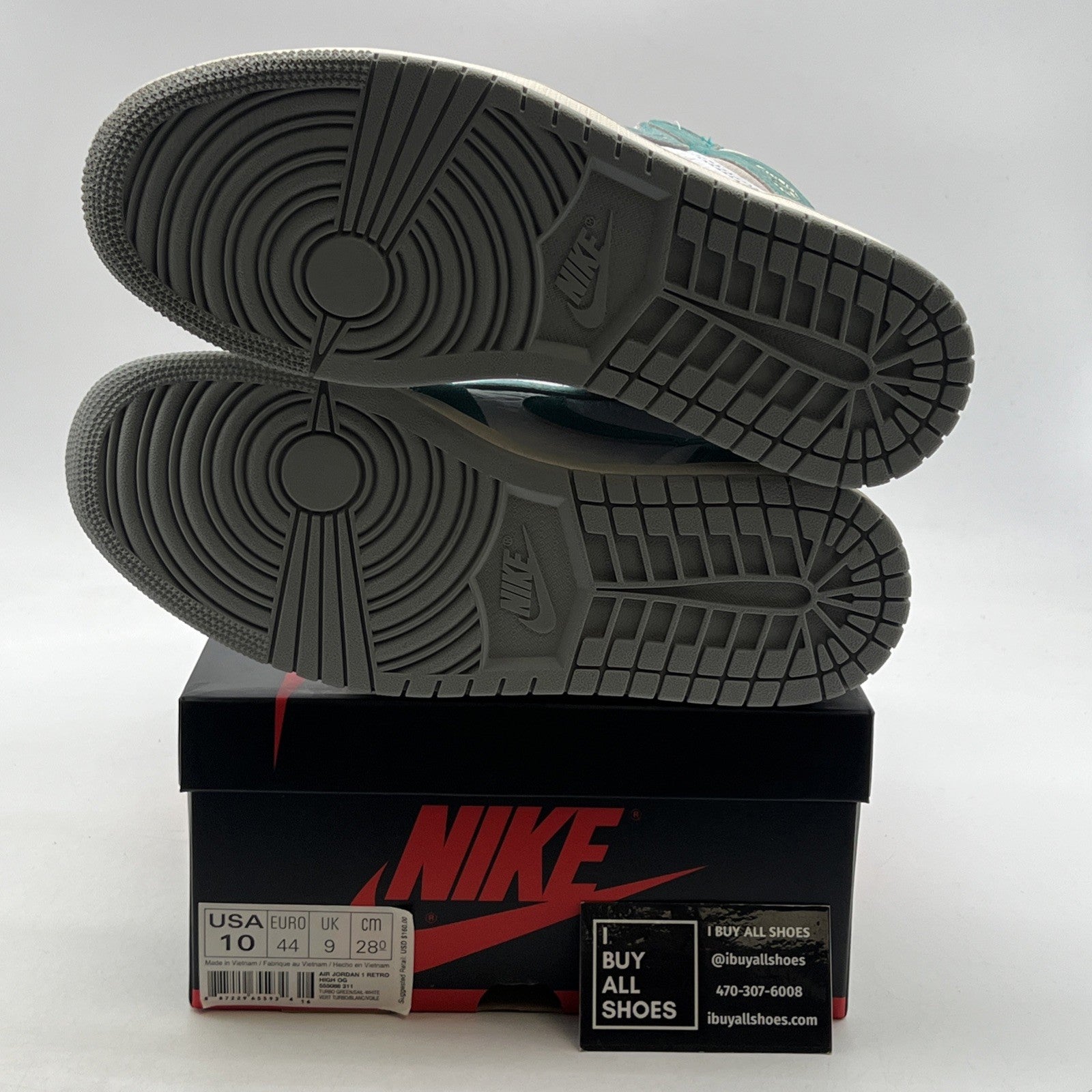 Size 10 - Air Jordan 1 Retro OG High Turbo Green (555088-311)