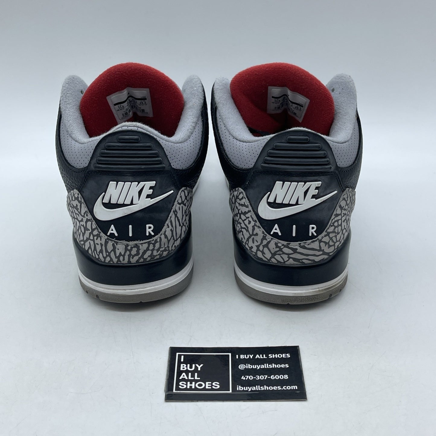 Size 11.5 - Air Jordan 3 Retro OG Mid Black Cement (854262-001)