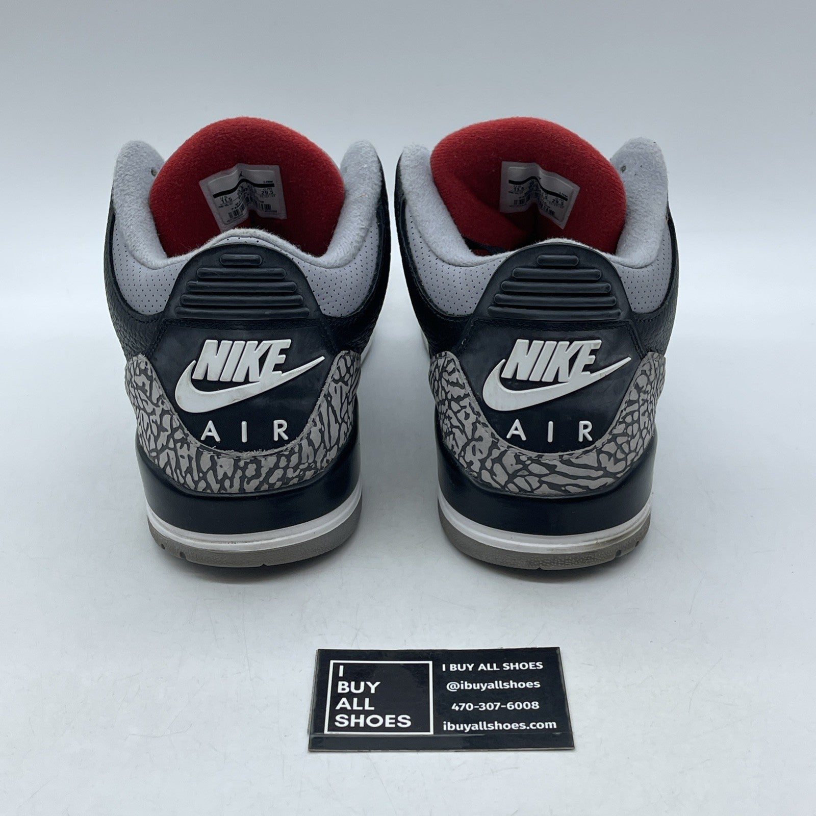 Size 11.5 - Air Jordan 3 Retro OG Mid Black Cement (854262-001)