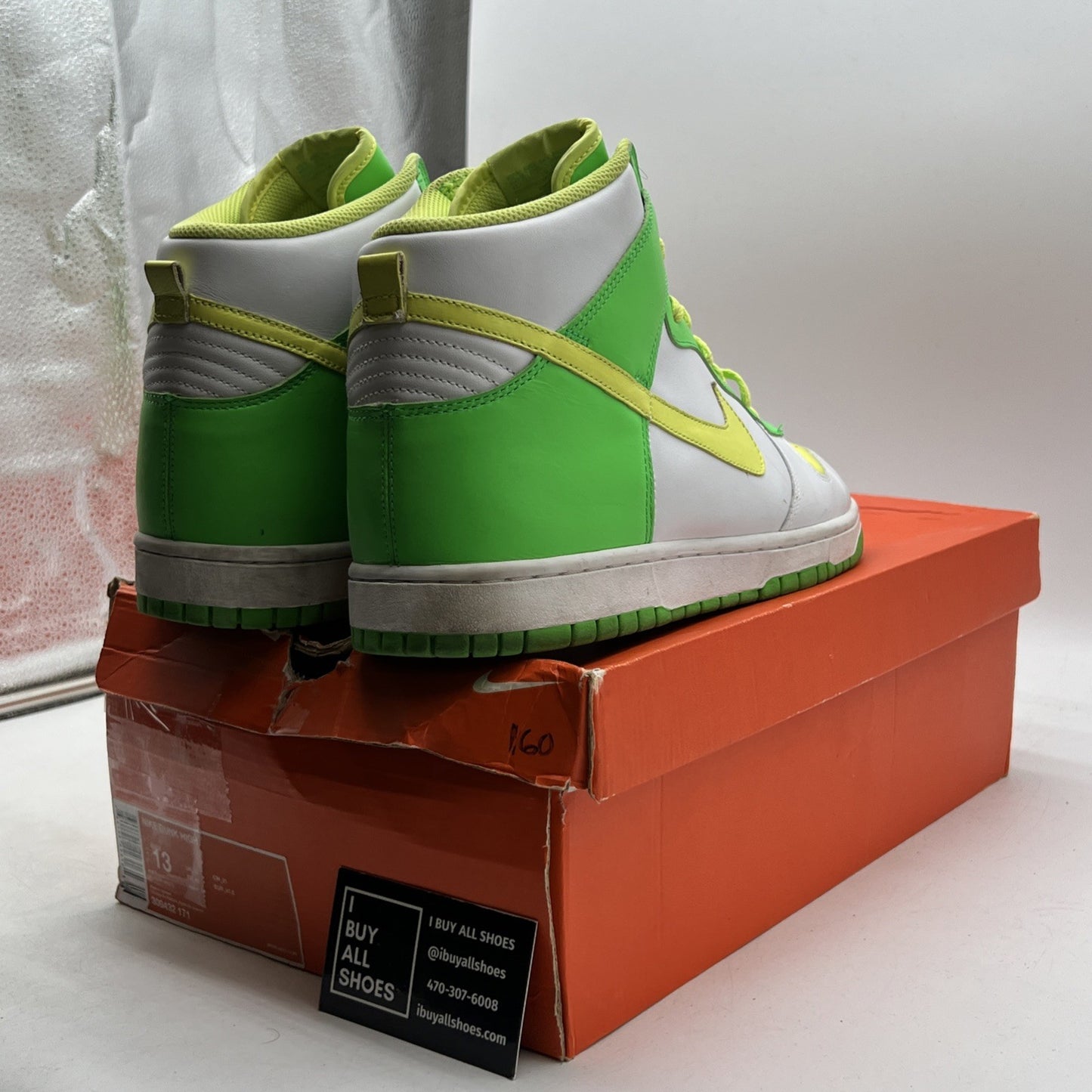 Size 13 - Nike Dunk Premium High White (309432-171)