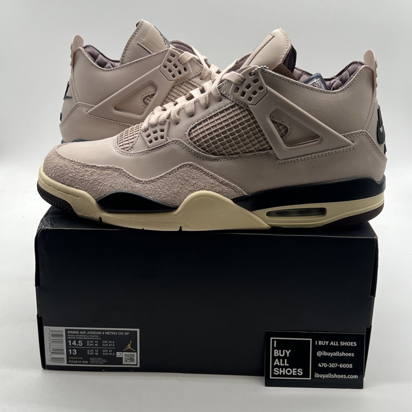 Size 14.5 - A Ma Maniére x Air Jordan 4 Retro While You Were Sleeping W