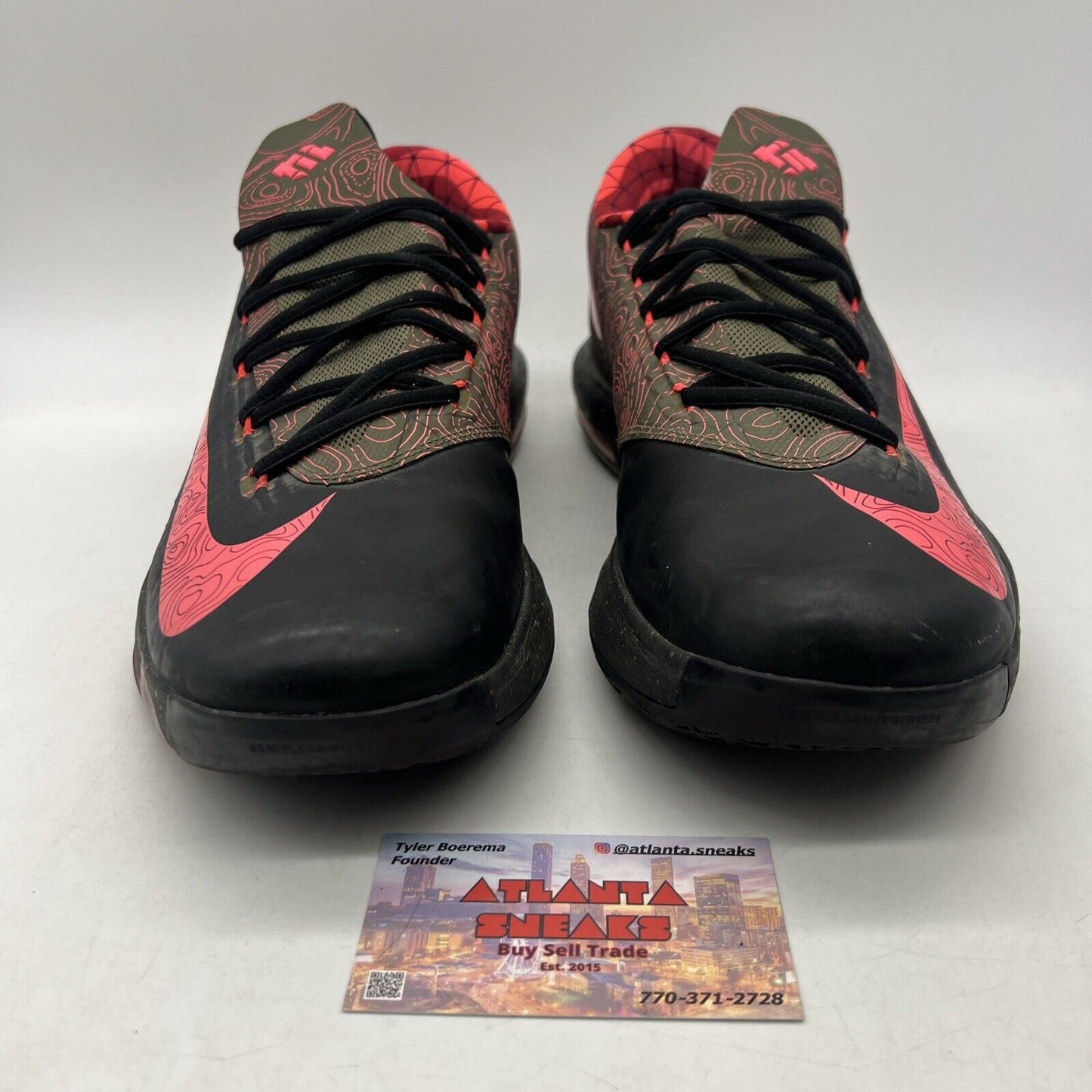Size 13 - Nike KD 6 Meteorology Olive Black Pink Maroon (599424-006)