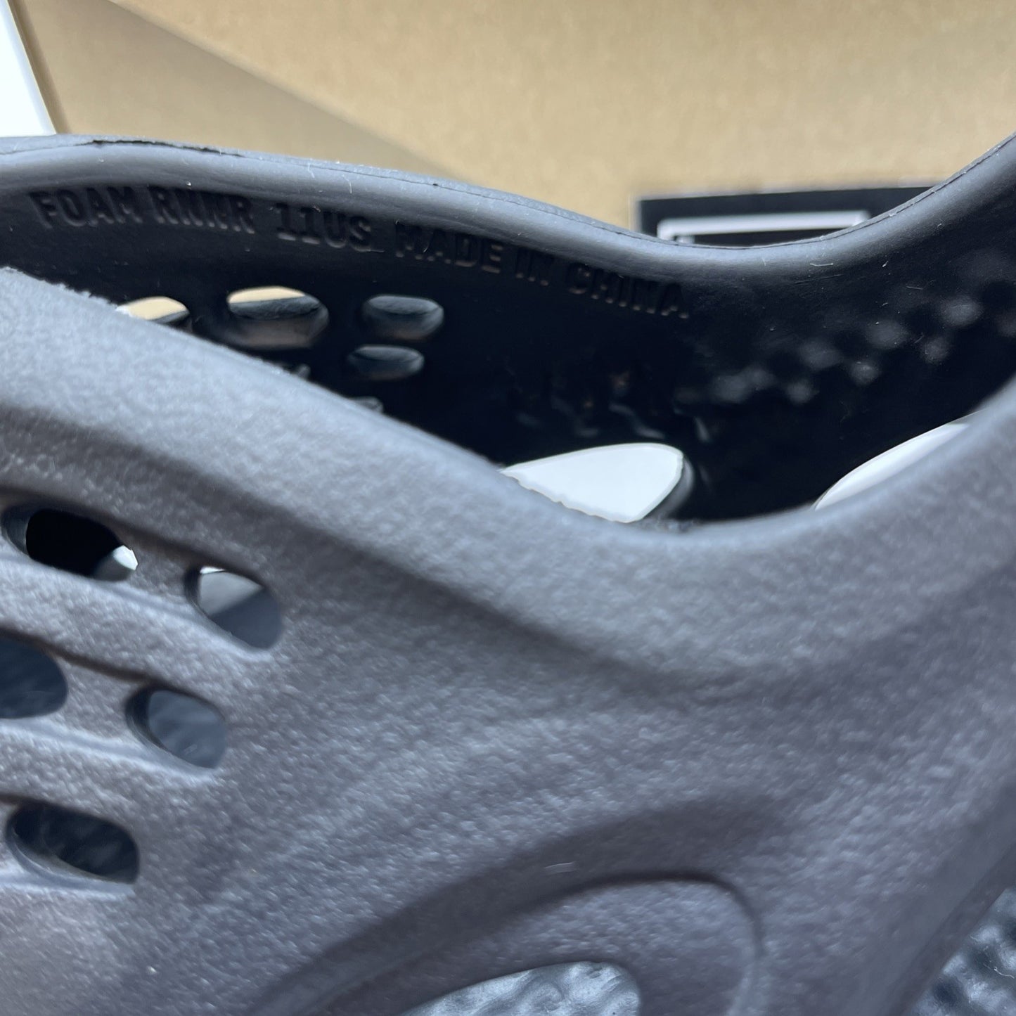 Size 11 - adidas Yeezy Foam Runner RNNR Onyx Black Rubber (HP8739)