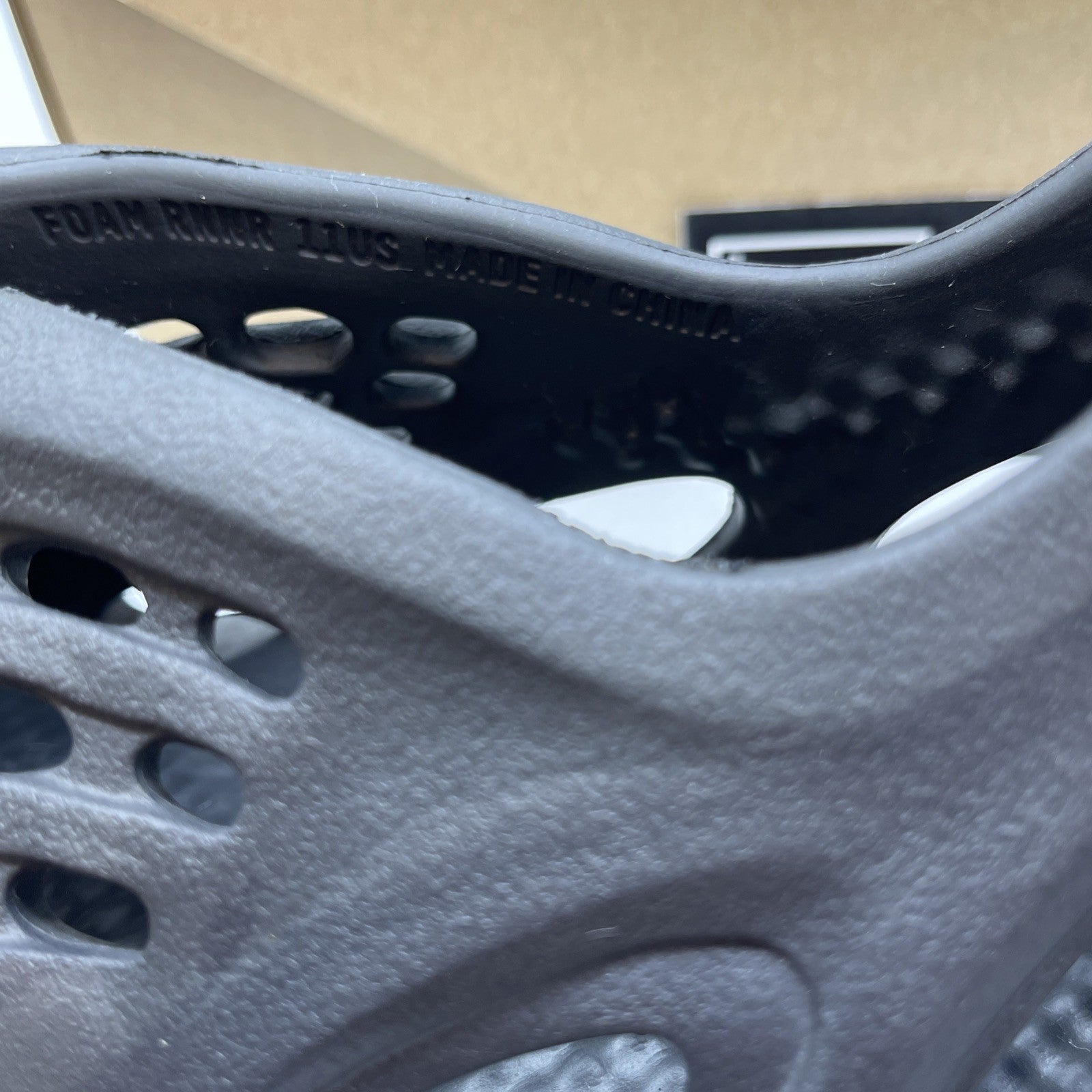 Size 11 - adidas Yeezy Foam Runner RNNR Onyx Black Rubber (HP8739)