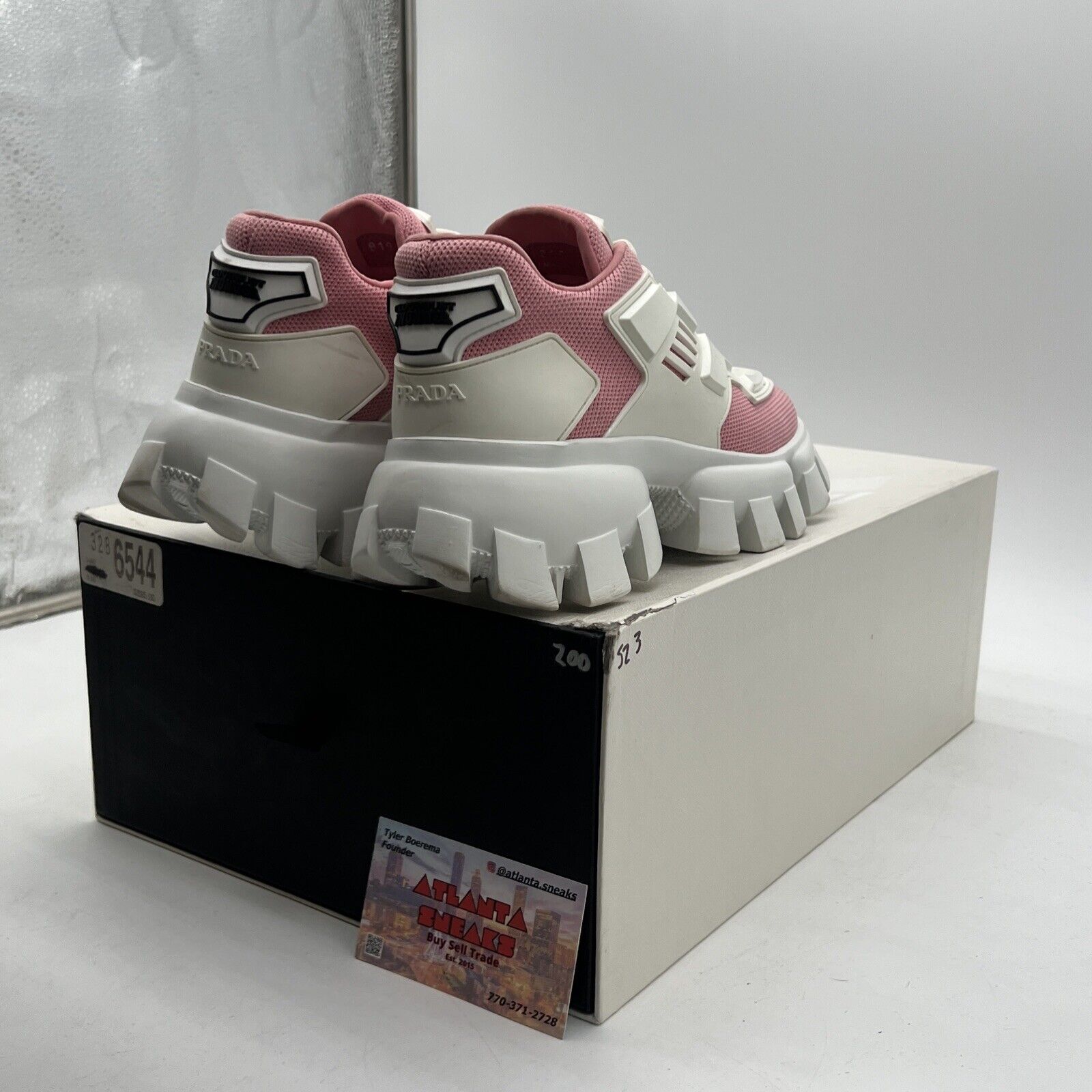Size 3W - Prada Woman’s Sneakers Cloudbust Thunder Pink White