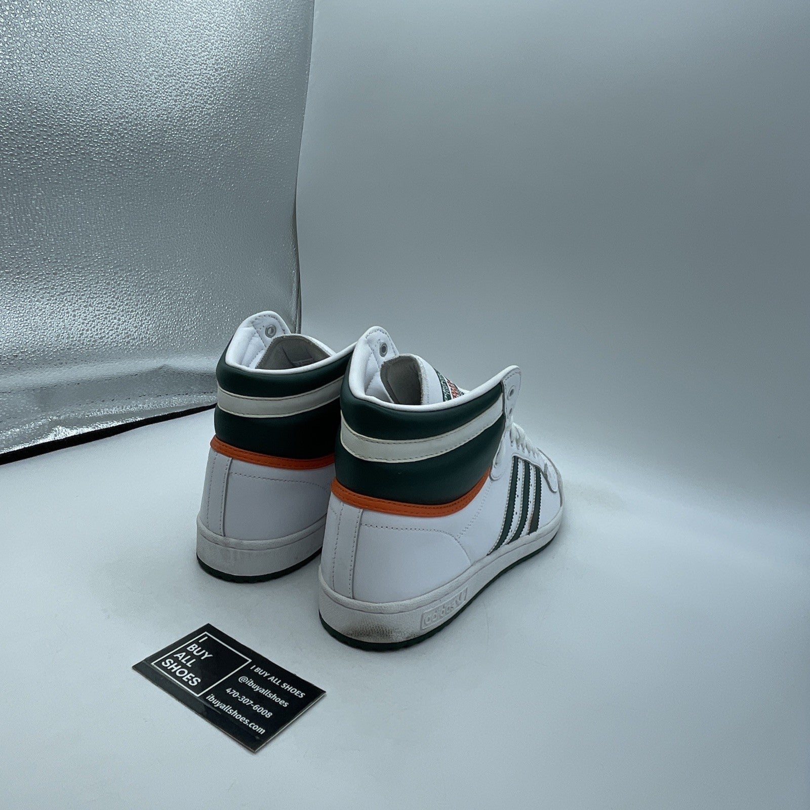 Size 11 - adidas Top Ten High Miami Hurricanes (EF2516)