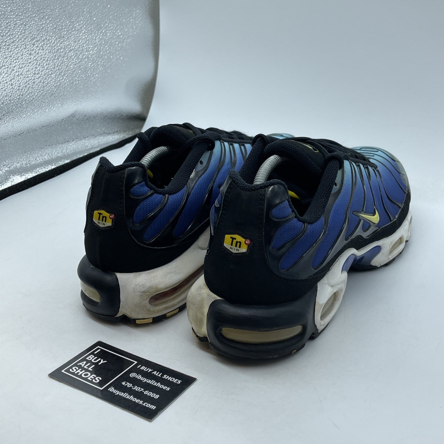 Size 13 - Nike Air Max Plus Hyper Blue Black Suede Leather (604133-475)