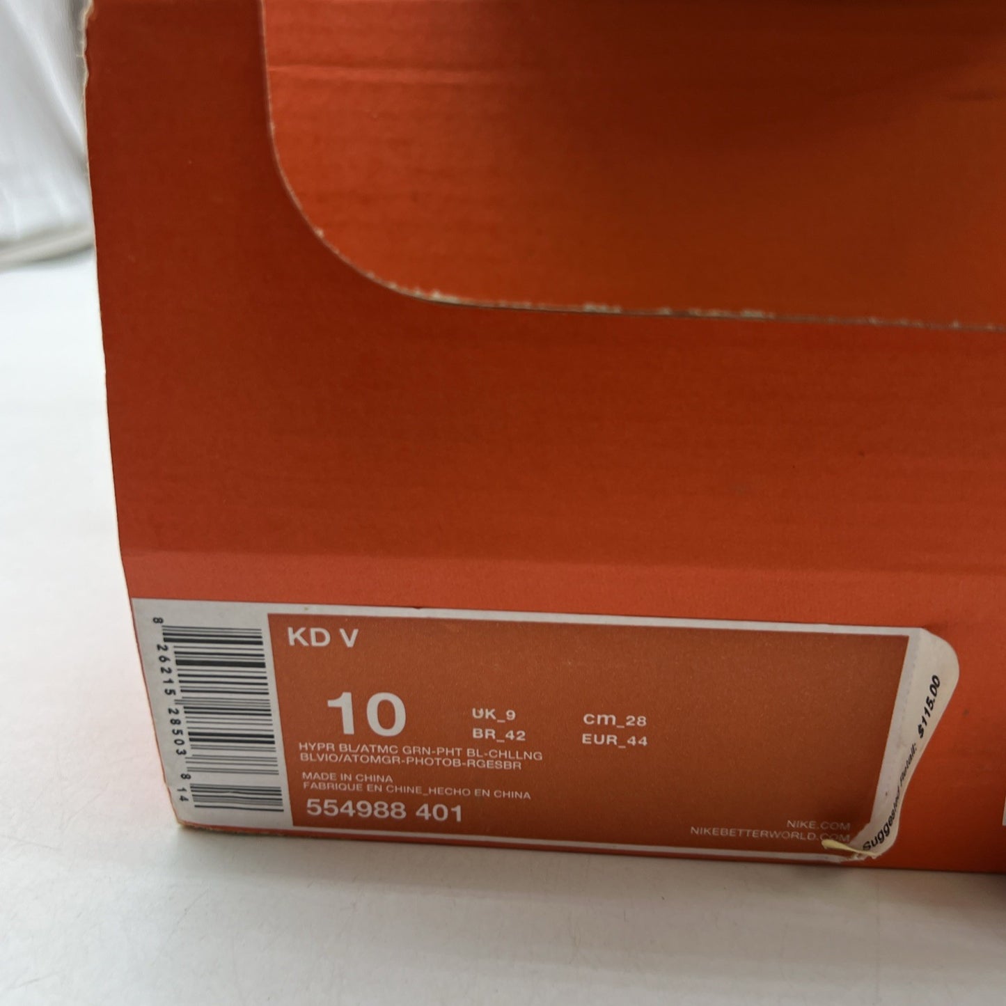 Size 10 - Nike Zoom KD 5 Christmas (554988-401)