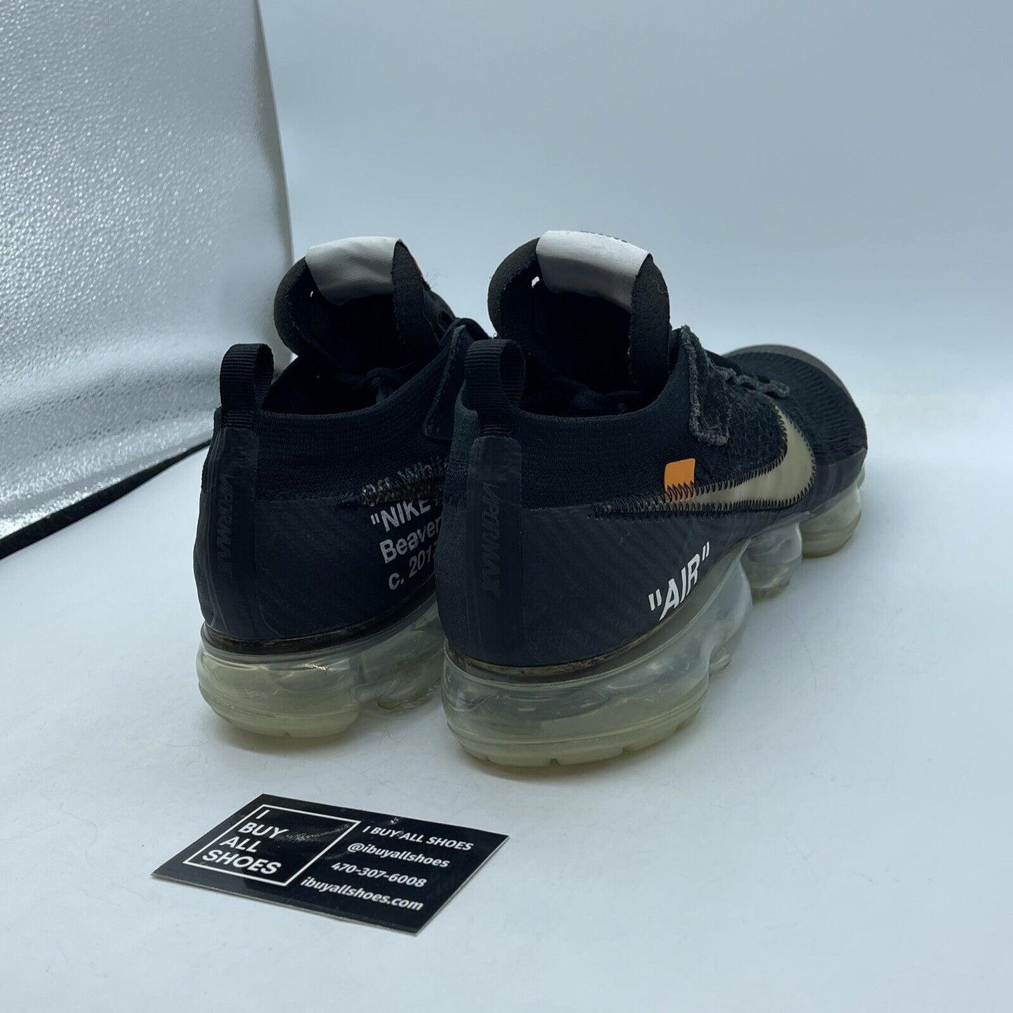 Size 11.5 - Nike Off-White x Air VaporMax Part 2 Black Suede Leather -AA3831-002