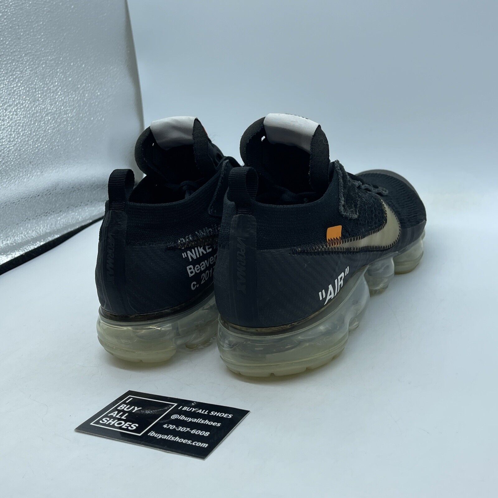Size 11.5 - Nike Off-White x Air VaporMax Part 2 Black Suede Leather -AA3831-002