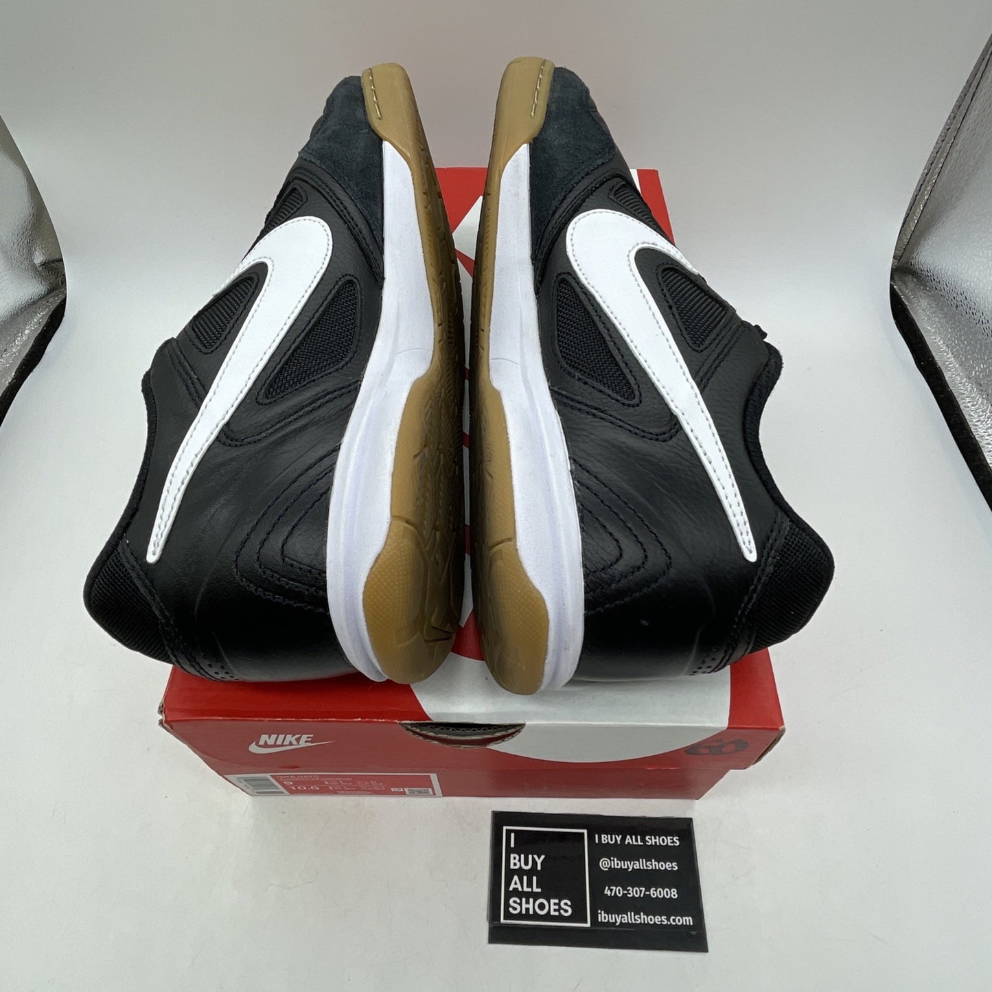 Size 9 - Nike Gato Black White Gum (HQ6019-001)