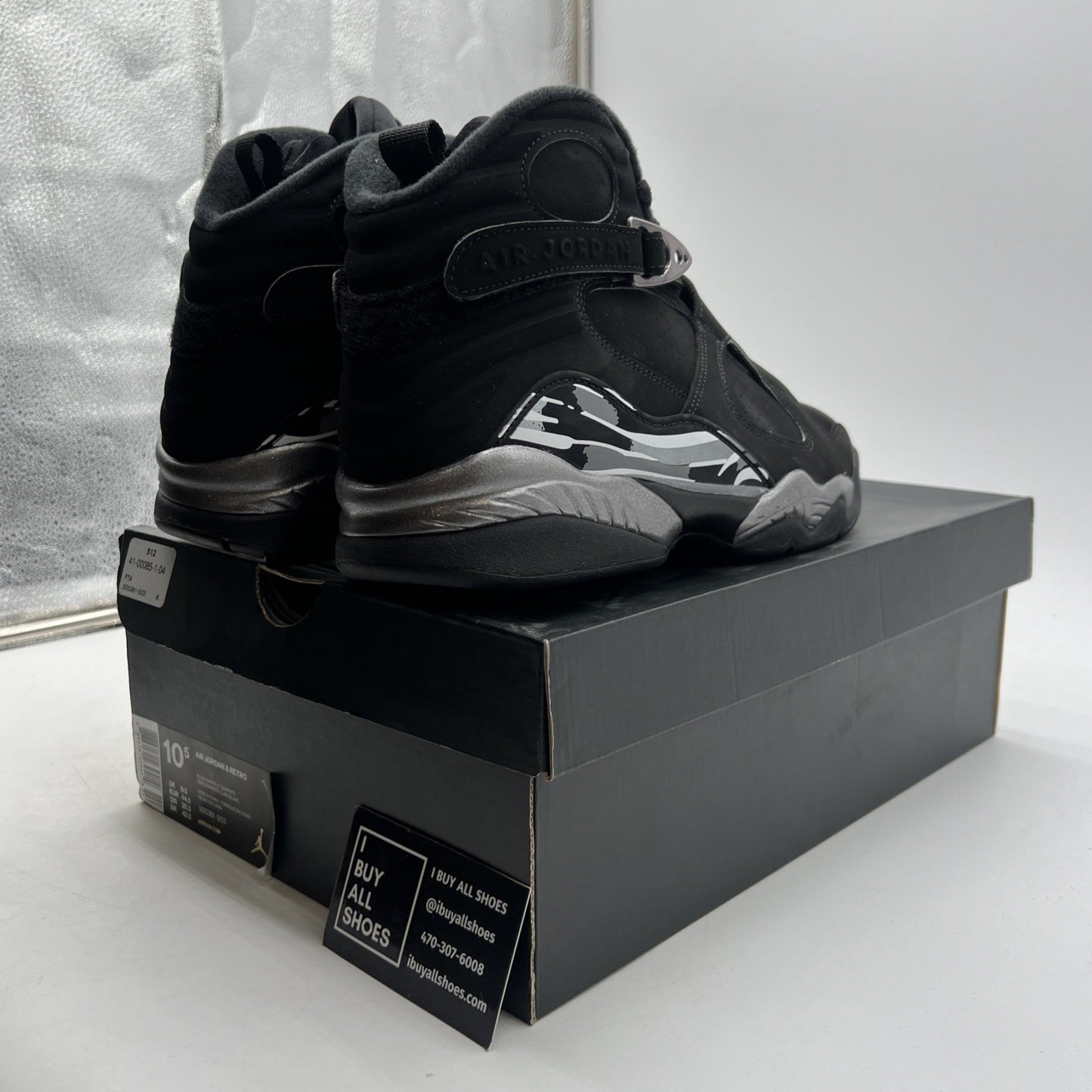 Size 10.5 - Air Jordan 8 Retro 2015 Chrome (305381-003)