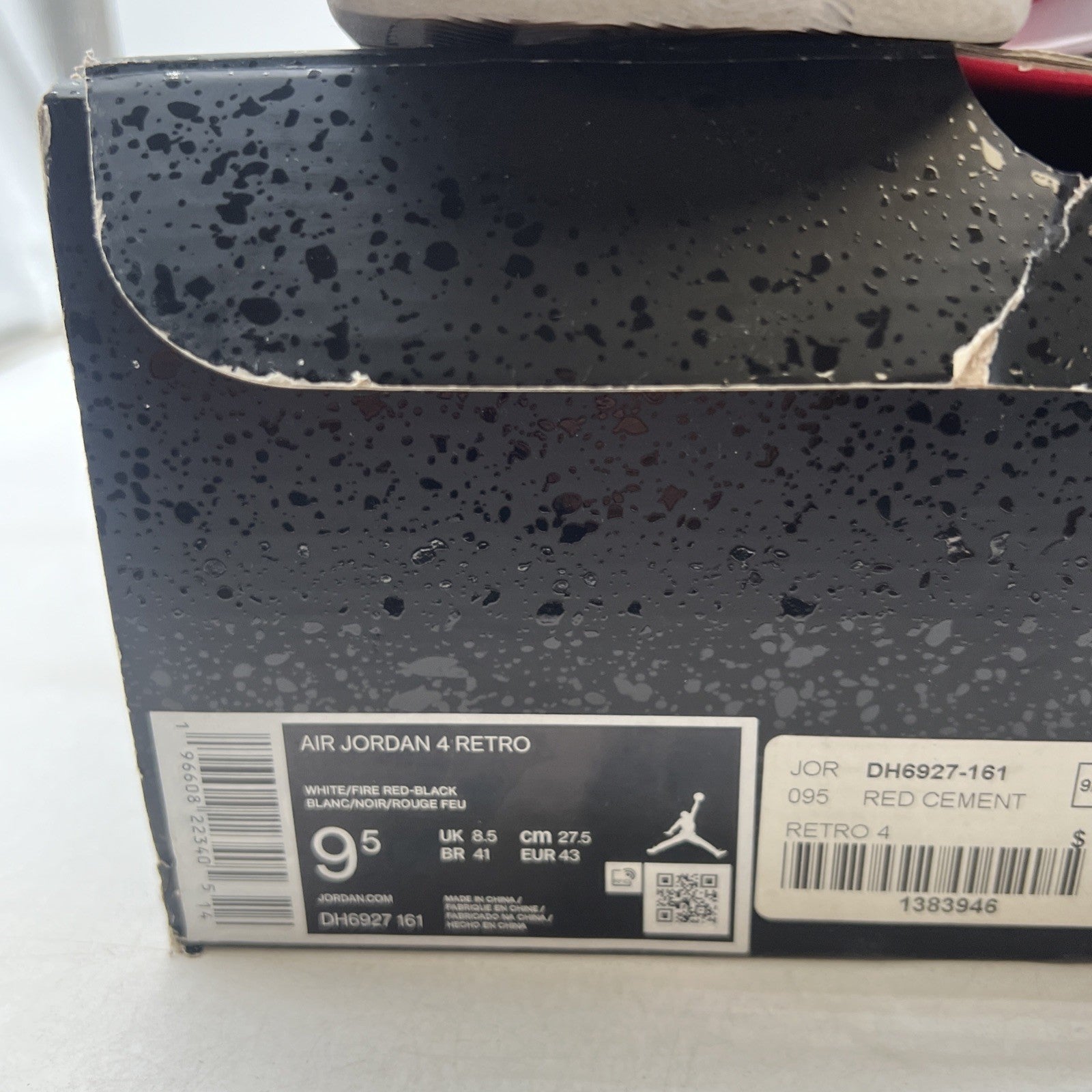 Size 9.5 - Air Jordan 4 Retro Mid Red Cement (DH6927-161)
