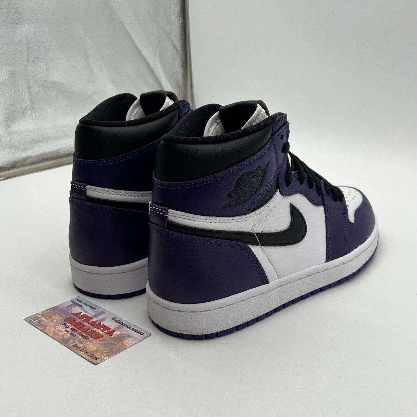 Size 8.5 - Jordan 1 Retro OG High Court Purple 2.0 White Black (555088-500)