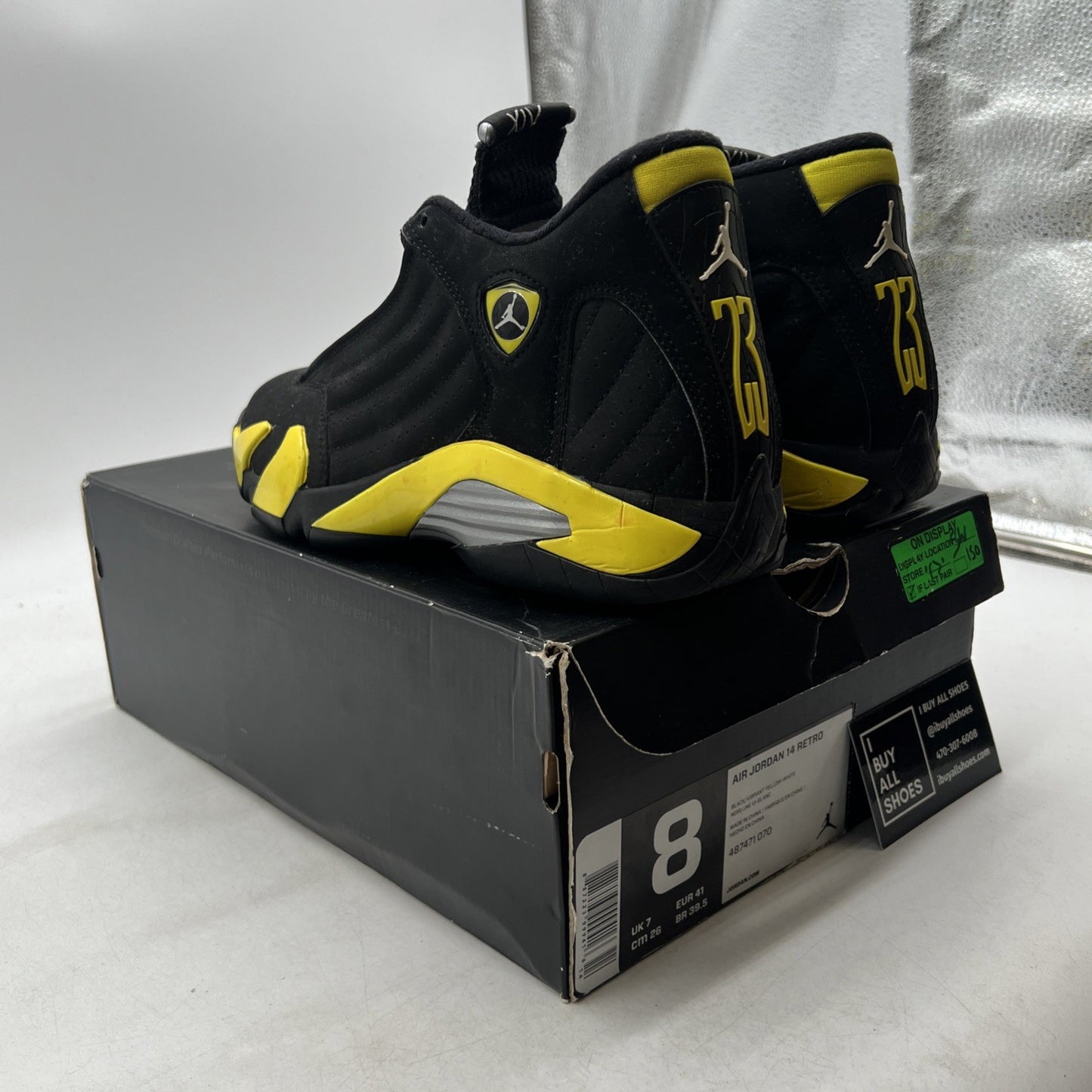 Size 8 - Air Jordan 14 Retro Thunder (487471-070)