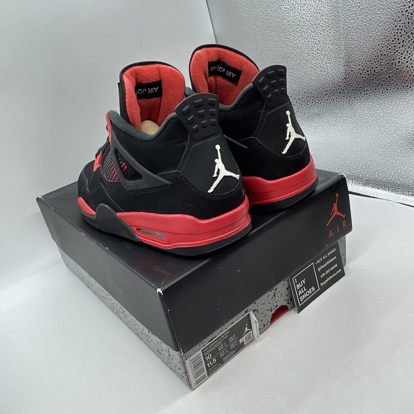 Size 10 - Air Jordan 4 Retro Mid Red Thunder (CT8527–016)