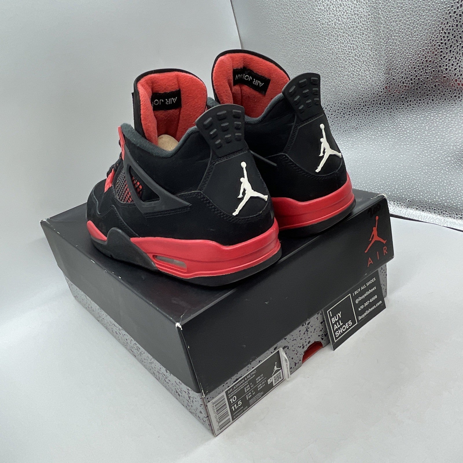 Size 10 - Air Jordan 4 Retro Mid Red Thunder (CT8527–016)