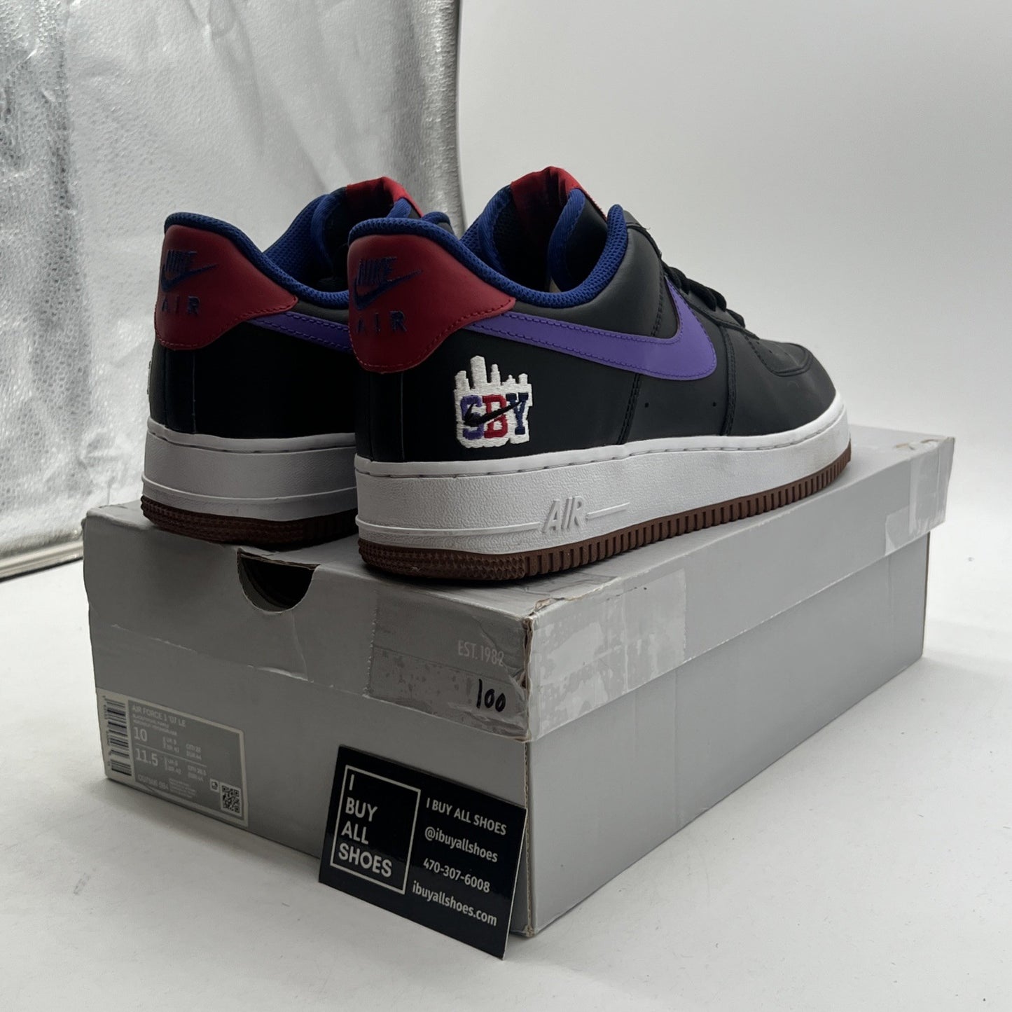 Size 10 - Nike Air Force 1 Low Shibuya - Black (CQ7506-084)