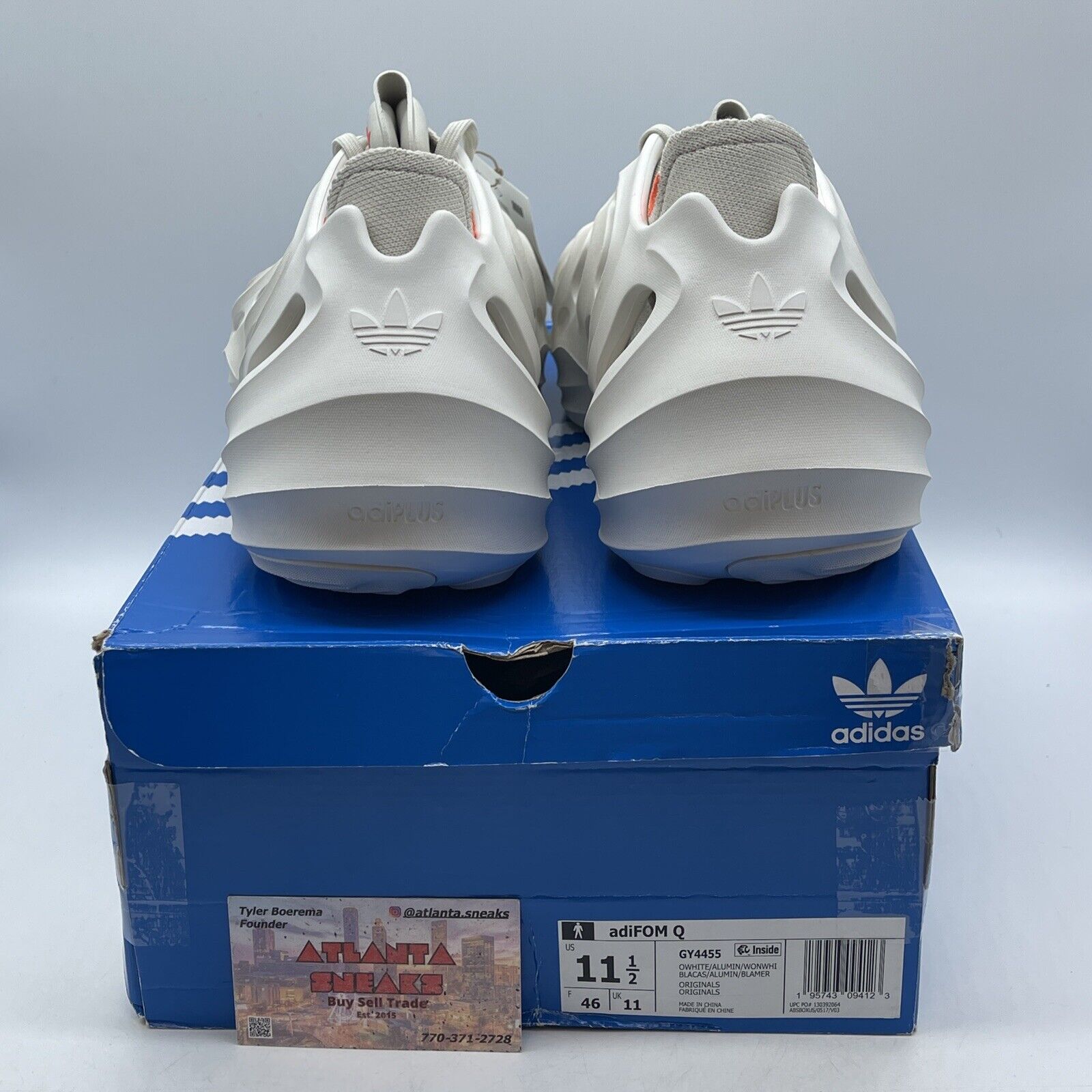 Size 11.5 - Adidas AdiFOM Q Off White Brown Orange Suede Rubber (GY4455)