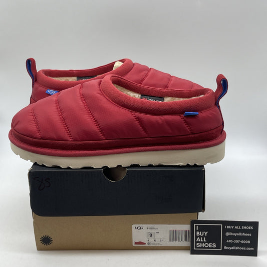 Size 9 - UGG Tasman LTA Men's Red Nylon Slip On Slipper Shoes Suede (1127735)