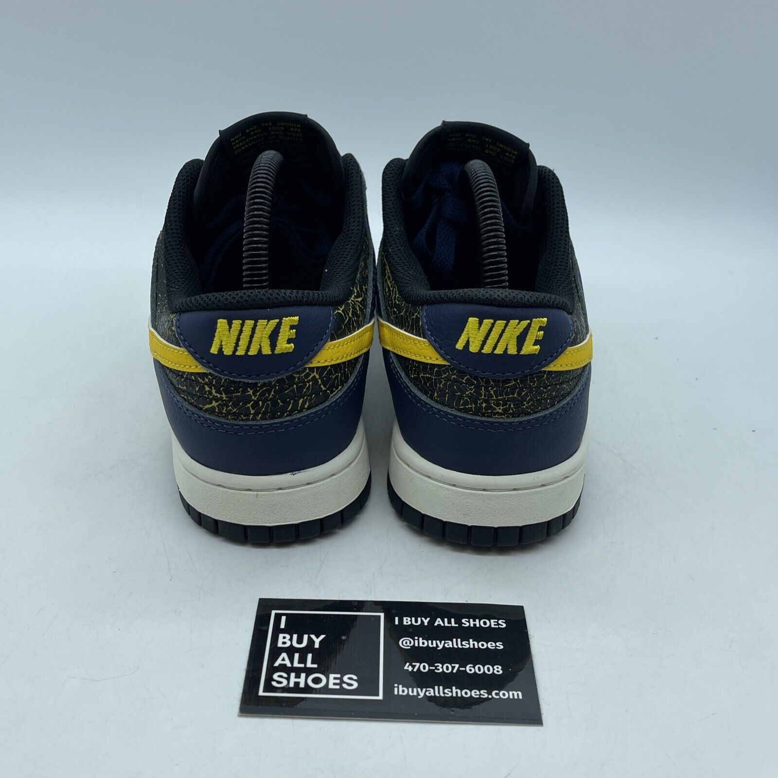 Size 7 - Nike Dunk Low Vintage Michigan Yellow Blue Leather (FZ4014-010)