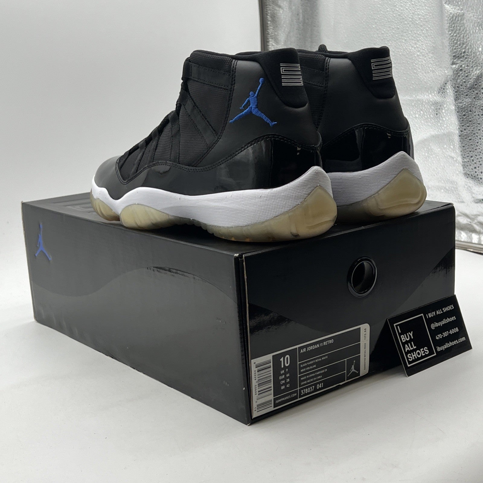 Size 10 - Air Jordan 11 Retro 2009 Space Jam (378037-041)