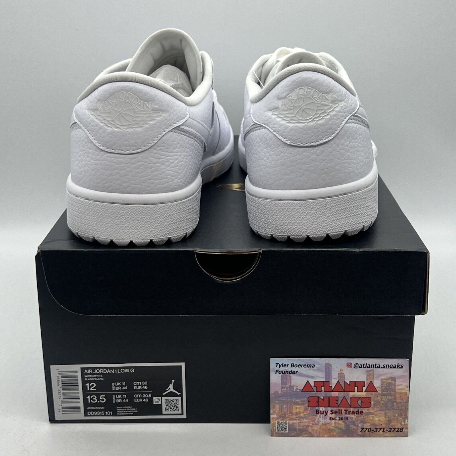 Size 12 - Jordan 1 Low Golf Triple White 2022 Brand New Og All