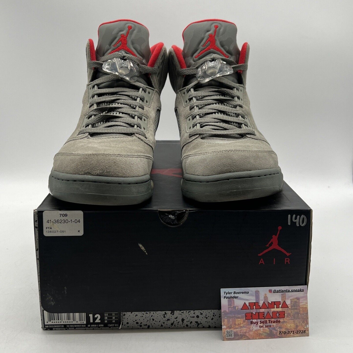 Size 12 - Air Jordan 5 Retro Camo Red Suede (136027-051)