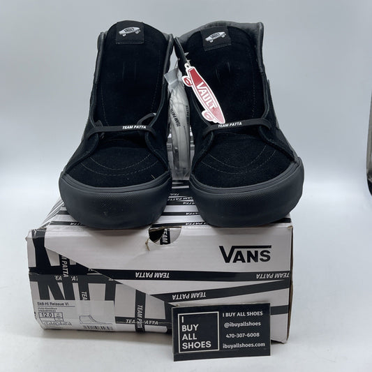 Size 12 - Patta X Vans Vault SK8-HI Reissue VLT LX - Black “MEAN EYED CAT”