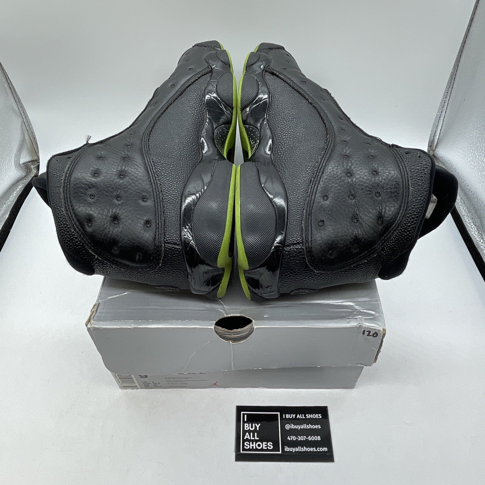 Size 9 - Air Jordan 13 Retro 2017 Altitude Black Leather (414571-042)