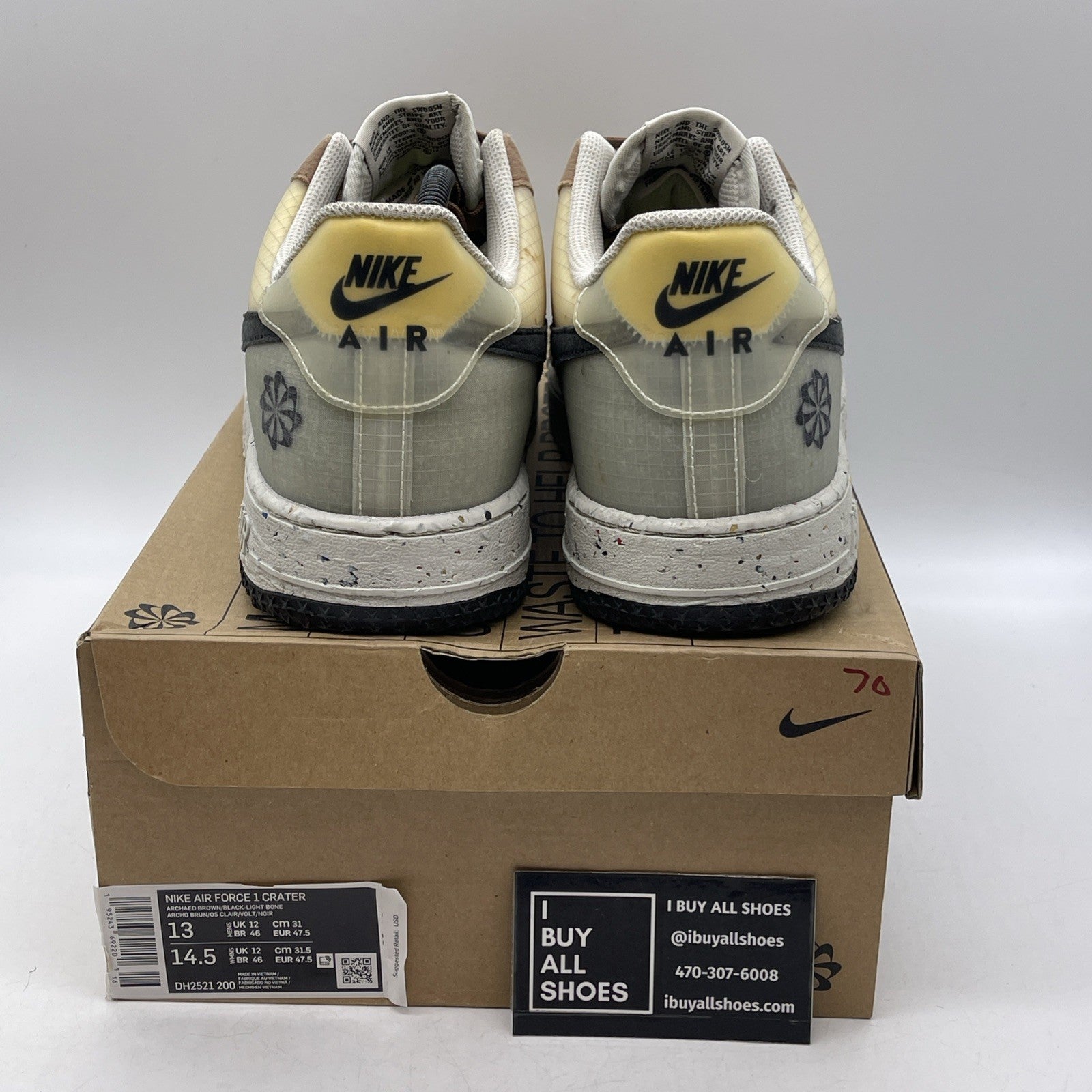 Size 13 - Nike Air Force 1 Crater Move To Zero - Archaeo Brown (DH2521-200)