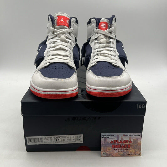 Size 11 - Air Jordan 1 Retro Utility High Quai 54 White Navy (DV1717-100)