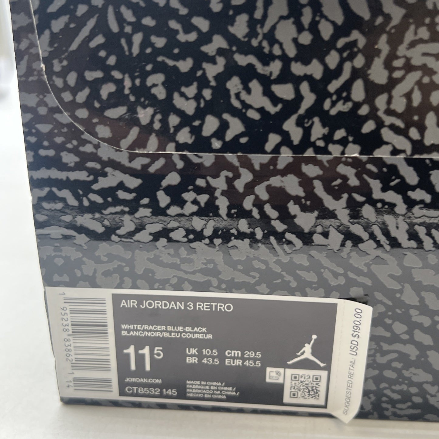 Size 11.5 - Air Jordan 3 Retro Mid Racer Blue (CT8532-145)