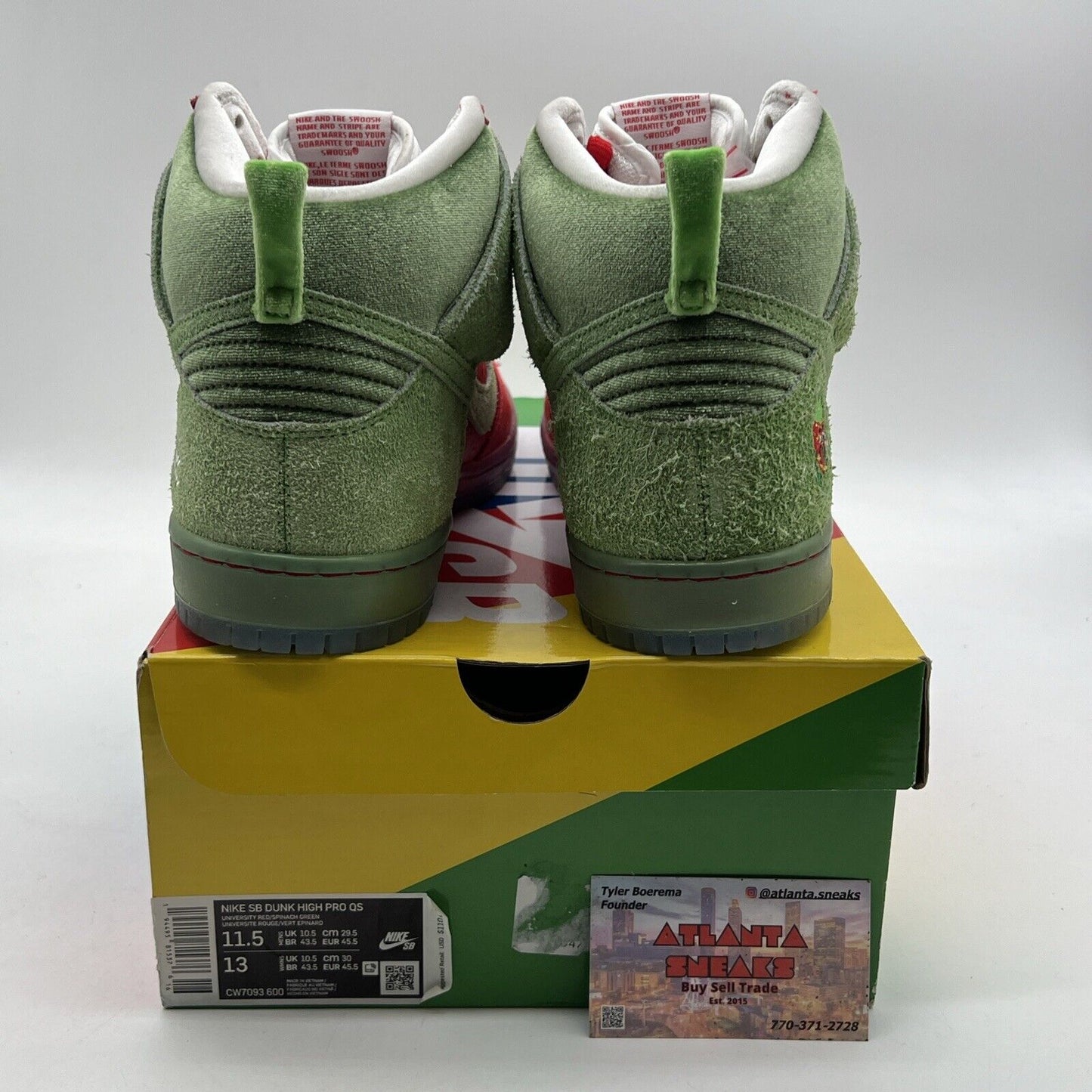 Size 11.5 - Nike SB Dunk High Strawberry Cough (CW7093-600)