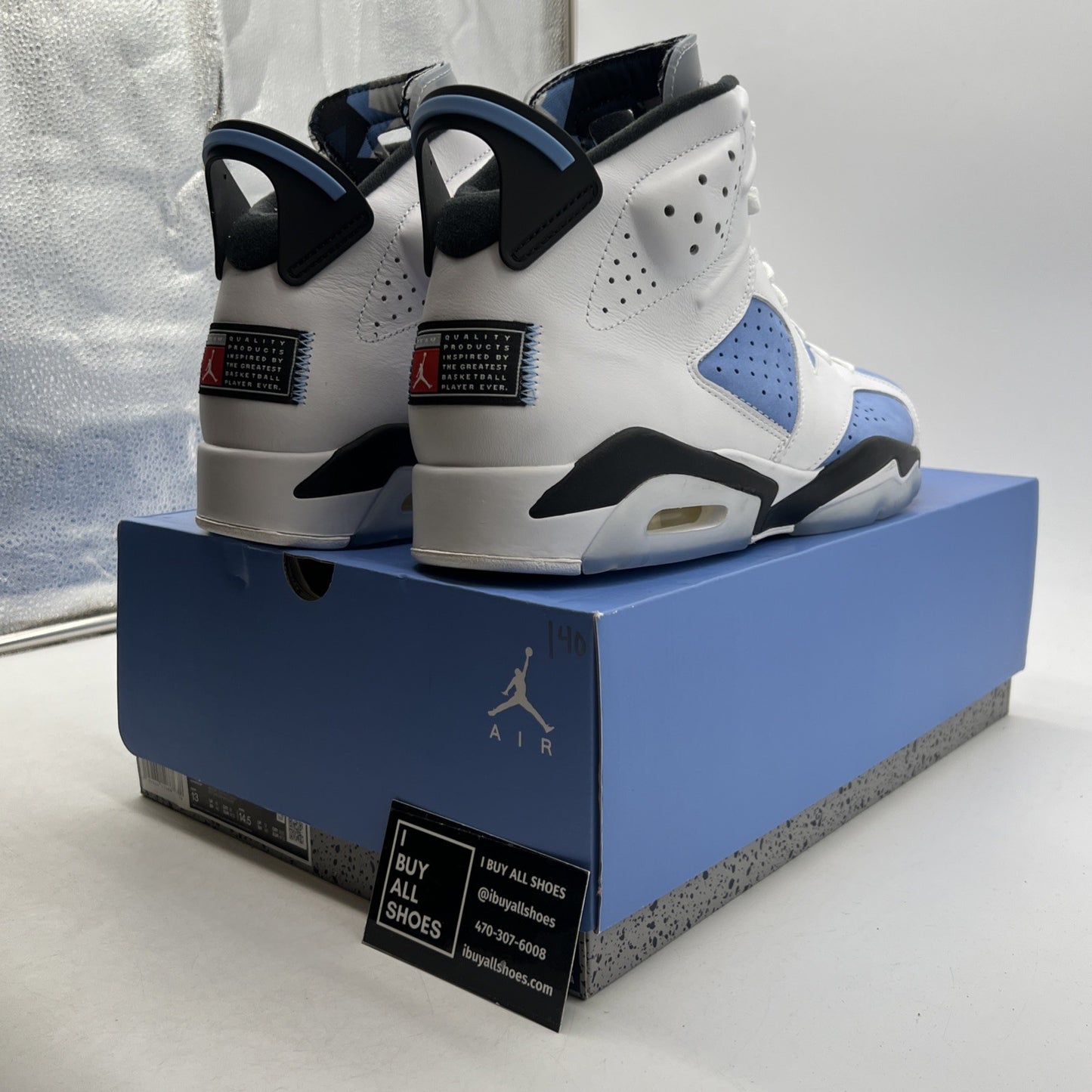 Size 13 - Air Jordan 6 Retro Mid UNC Home (CT8529-410)
