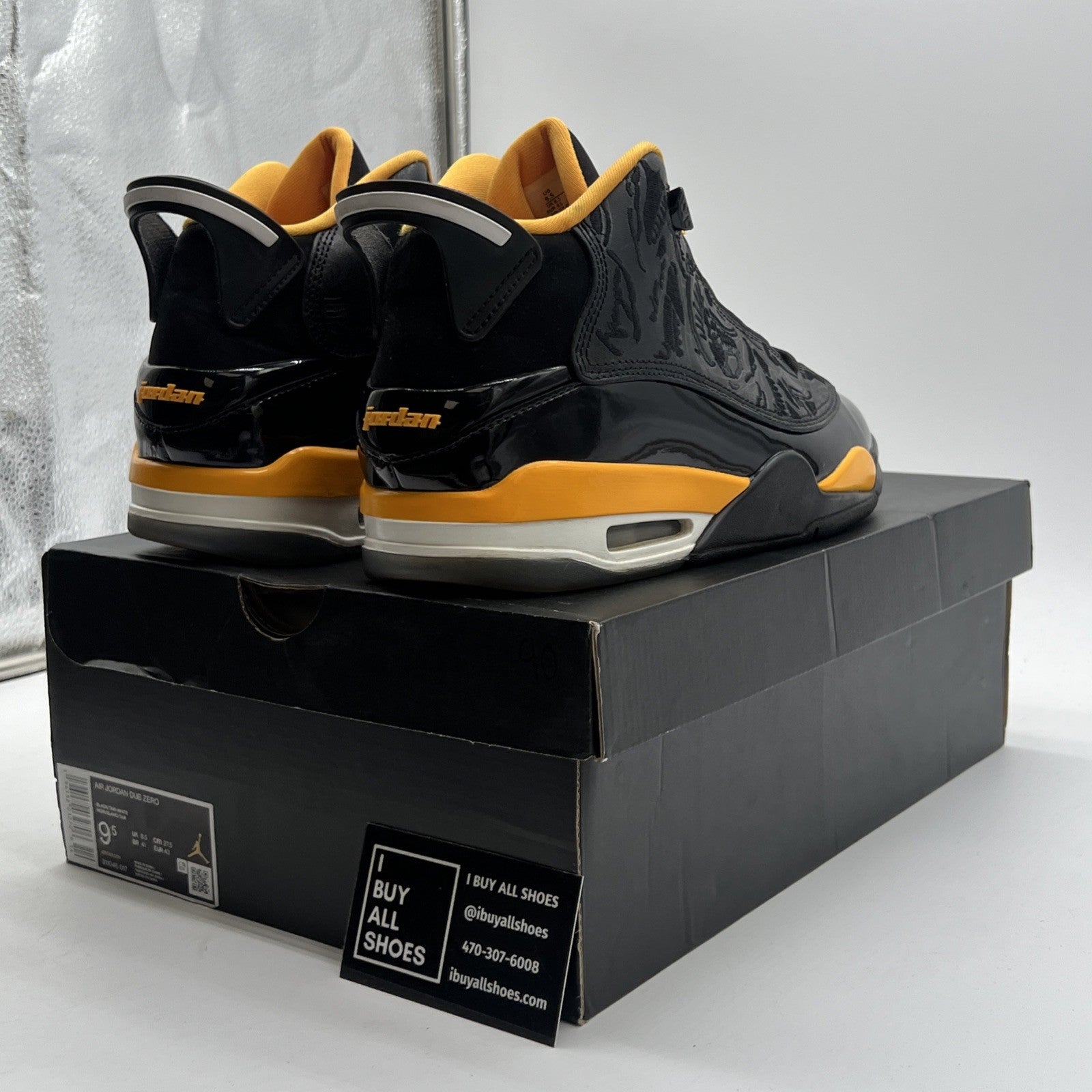 Size 9.5 - Jordan Dub Zero Black Taxi (311046-017)