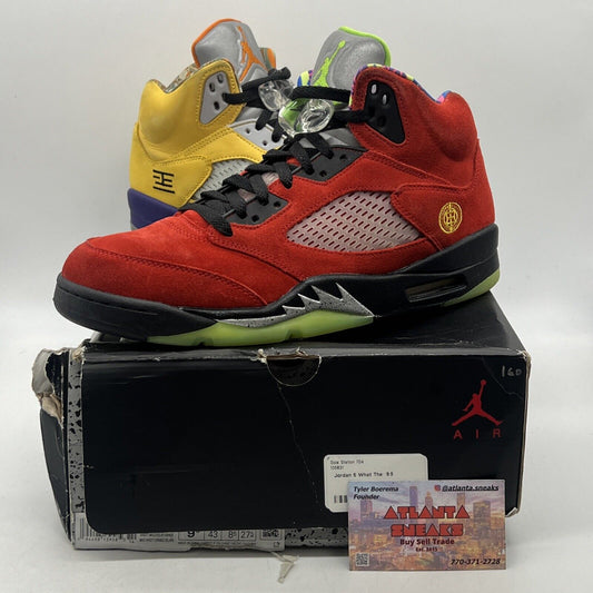 Size 9.5 - Jordan 5 Retro SE Solar Orange Red Yellow Purple Black (CZ5725-700)