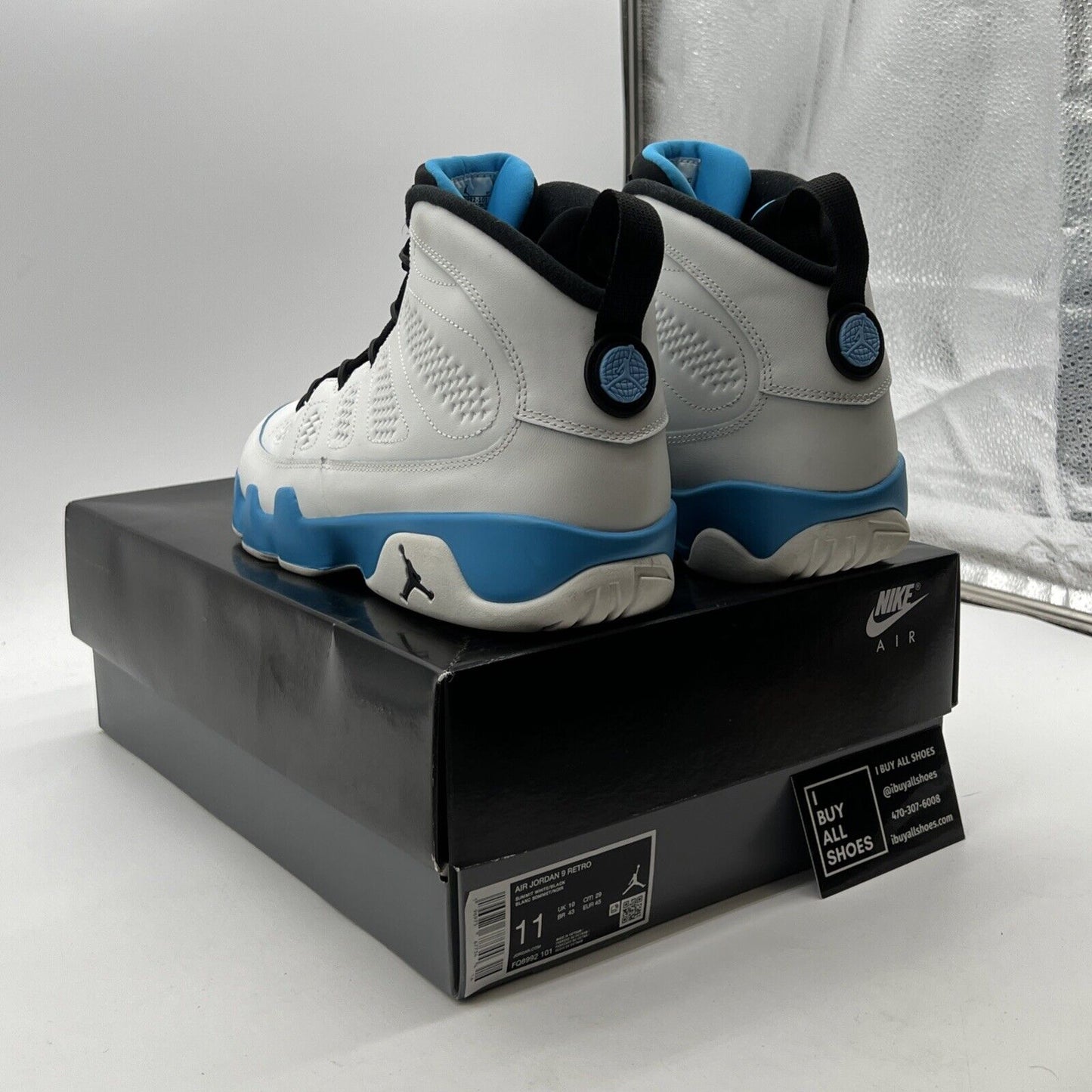 Size 11 - Air Jordan 9 Retro 2024 Powder Blue (FQ8992-101)