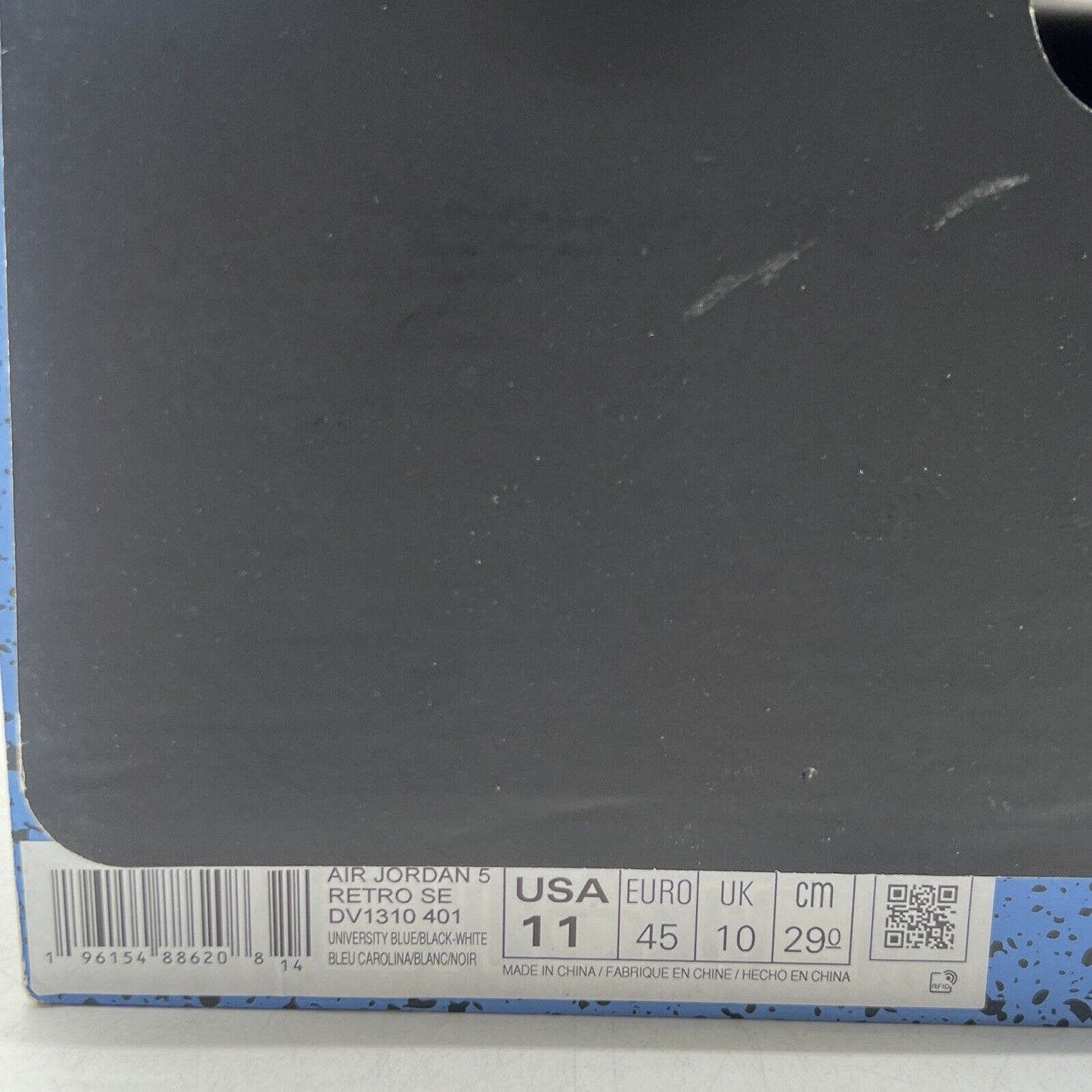 Size 11 - Jordan 5 Retro SE Mid UNC Black Grey Suede Blue (DV1310-401)