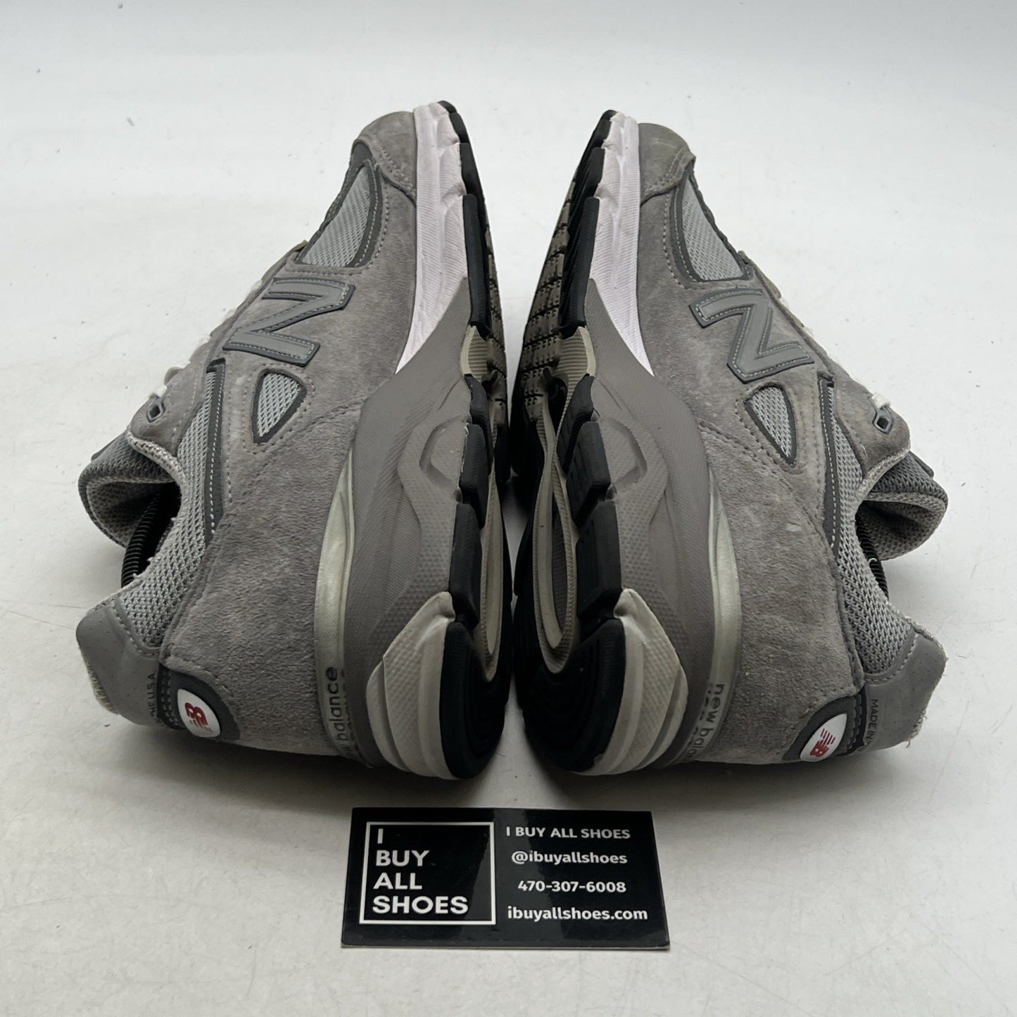 Size 10 - New Balance 990v4 Made in USA Grey Silver (U990GR4)