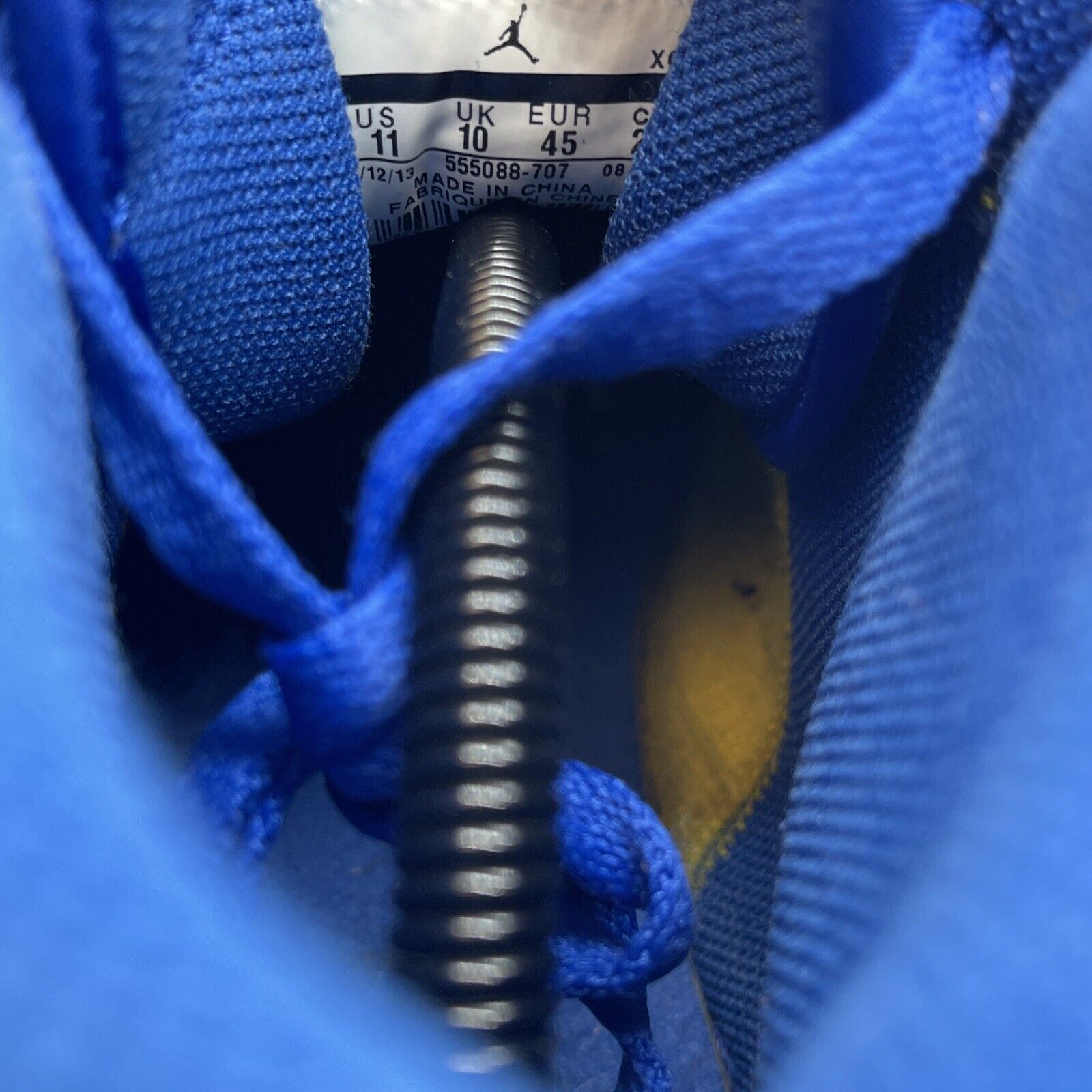Size 11 - Air Jordan 1 Retro OG High Laney Yellow Blue Suede (555088-707)
