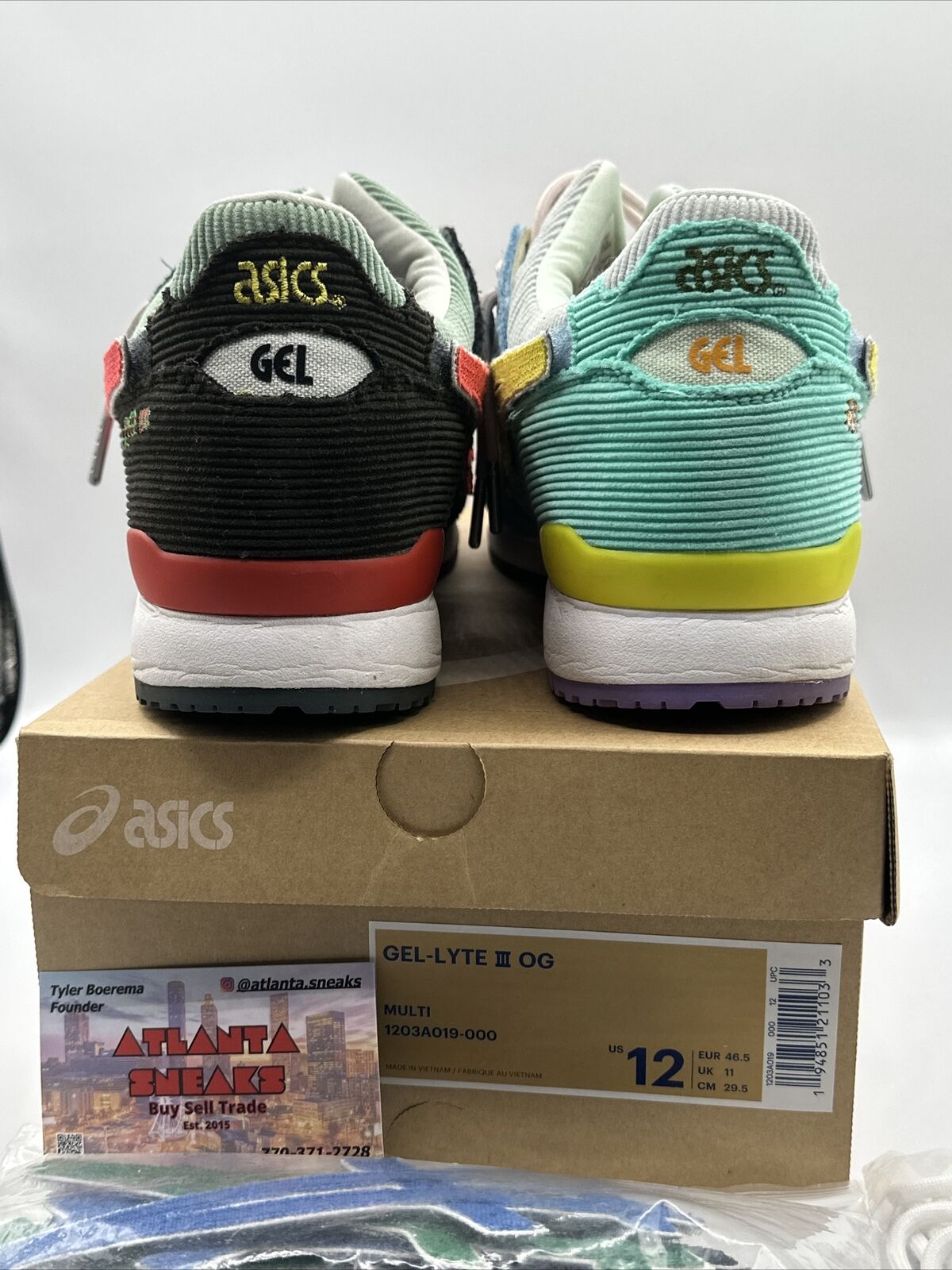 Size 12 - ASICS GEL-Lyte III x Sean Wotherspoon x Atmos Corduroy 2020