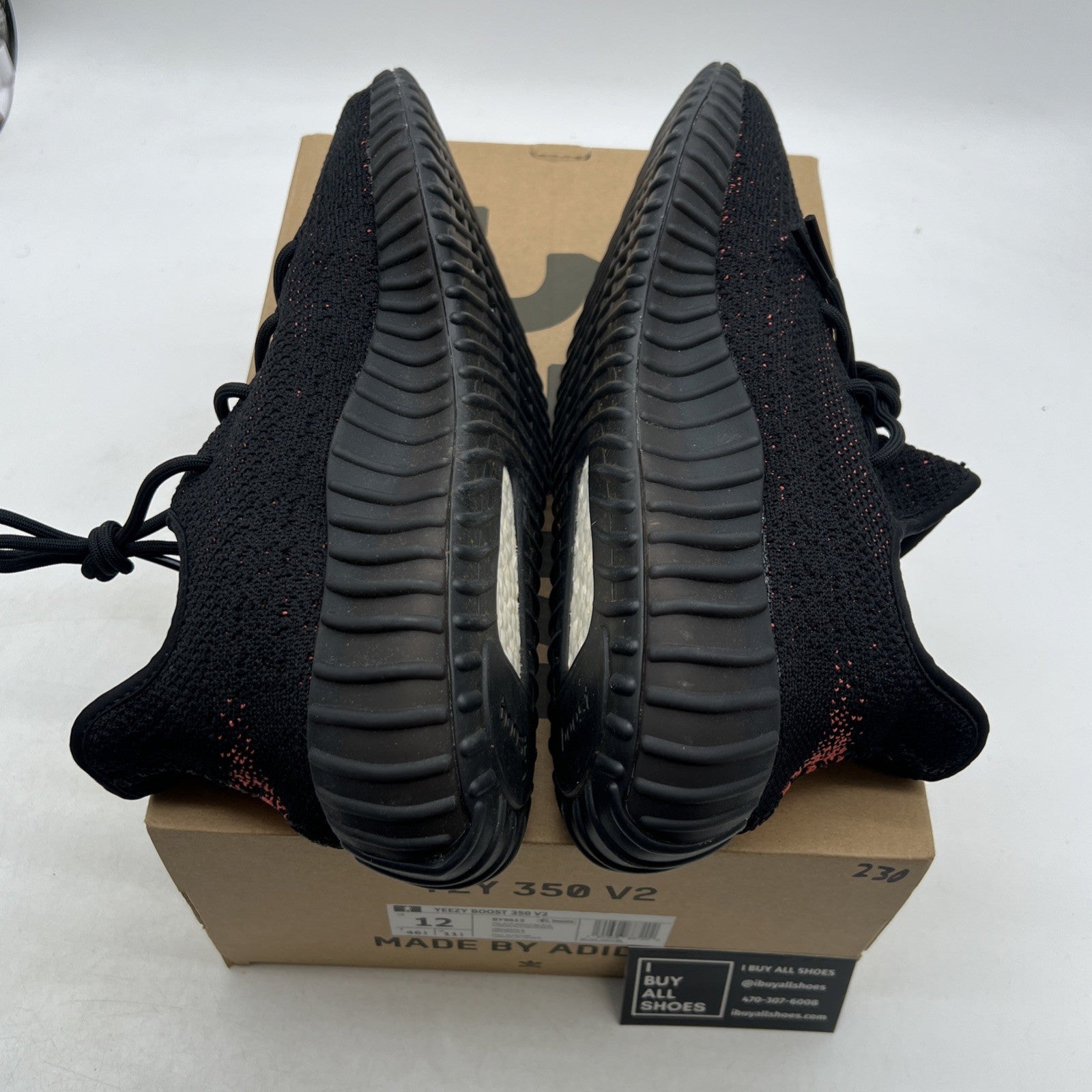 Size 12 - adidas Yeezy Boost 350 V2 Low Red Stripe (BY9612)
