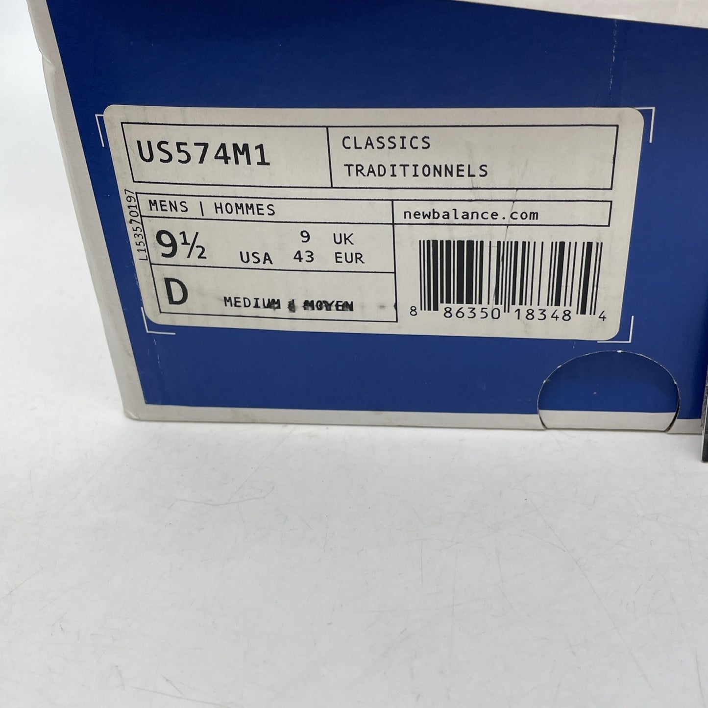 Size 9.5 - New Balance NB1 574 Custom Multicolor Purple Blue (US574M1)